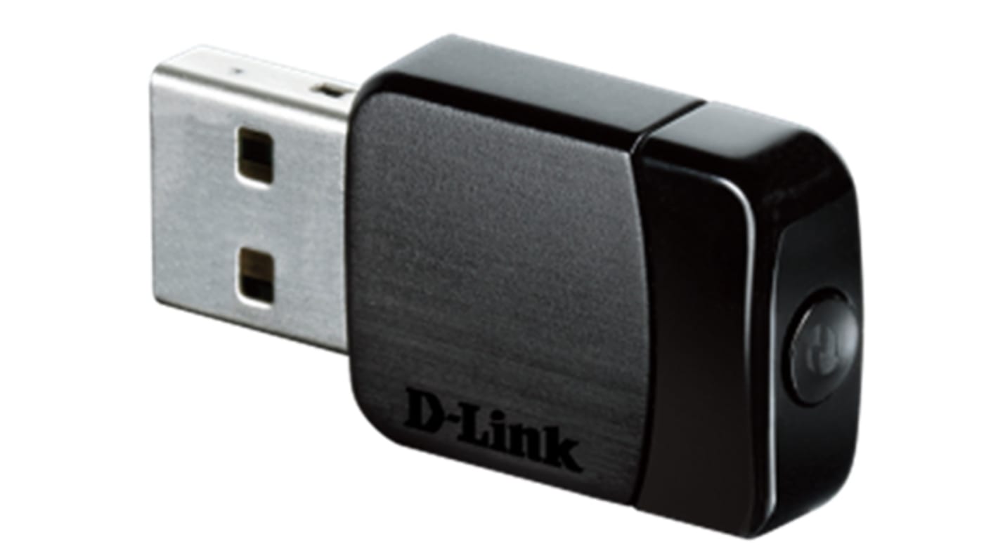 D-Link AC600 2.4GHz 433Mbit/s无线网卡, USB 2.0接口, 支持WiFi