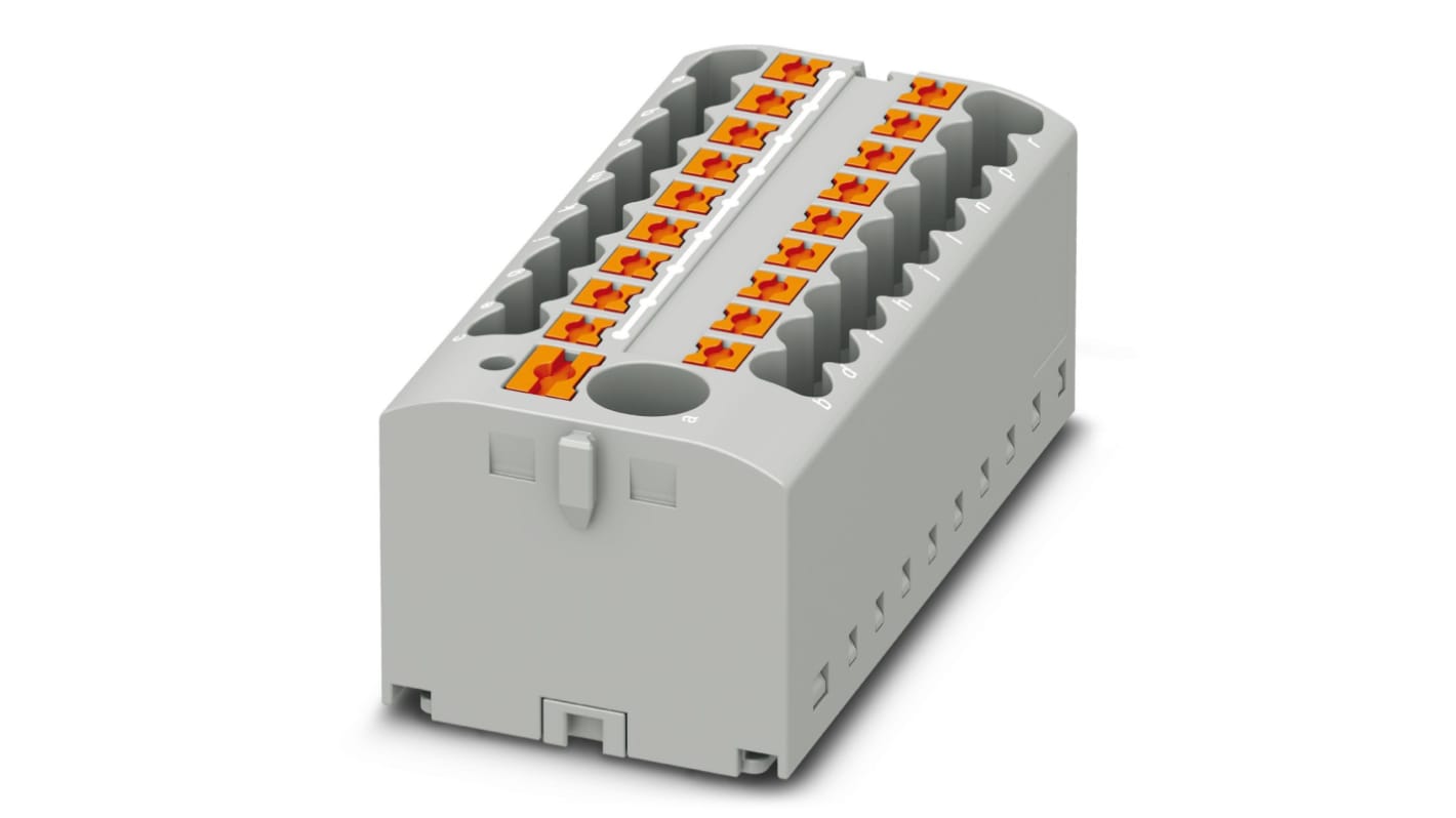 Blocco di distribuzione, Phoenix Contact, 1 via,  24 A, 41 A, 500 V
