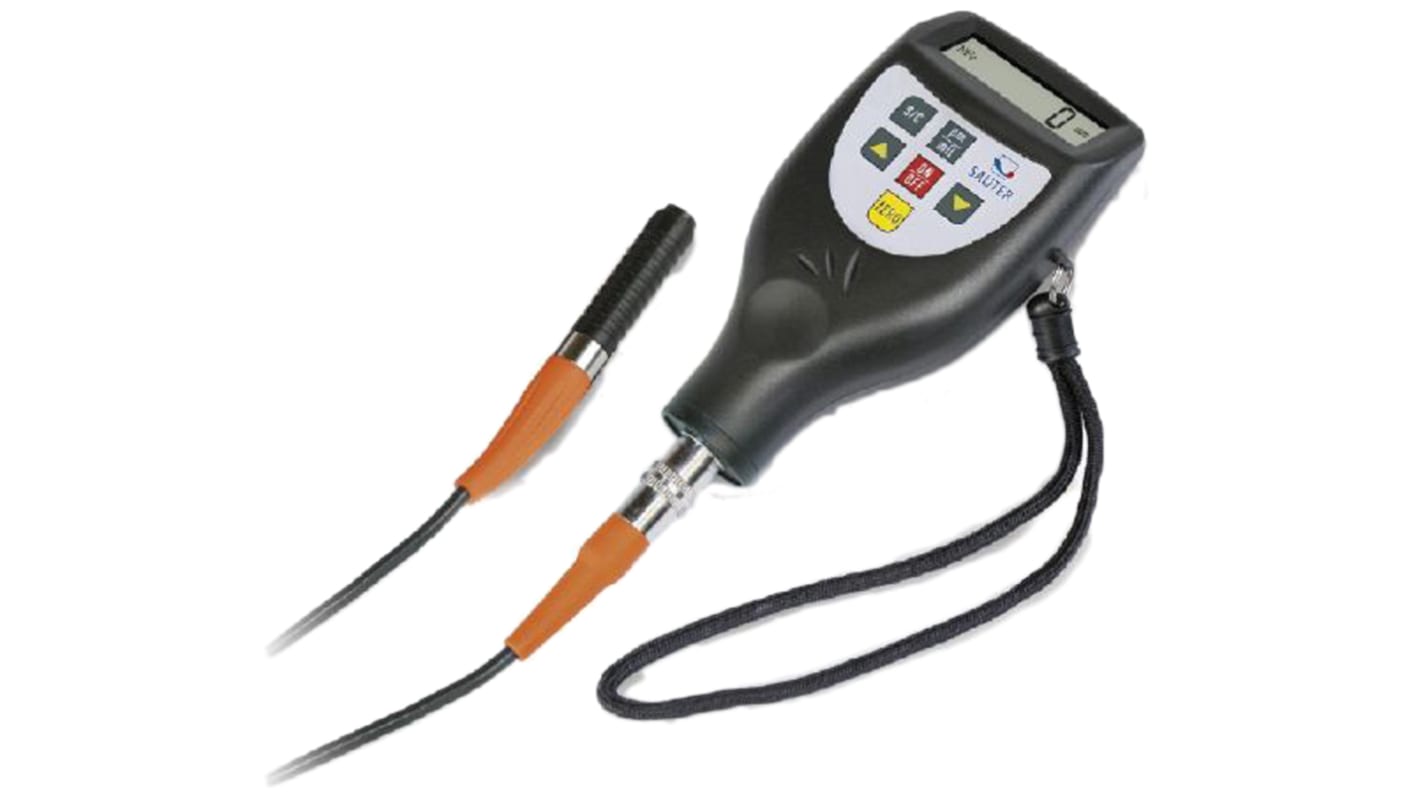 Sauter TE 1250-0.1F. Thickness Gauge, 100μm - 100μm, 3 % Accuracy, 0.1 μm, 1 μm Resolution, LCD Display