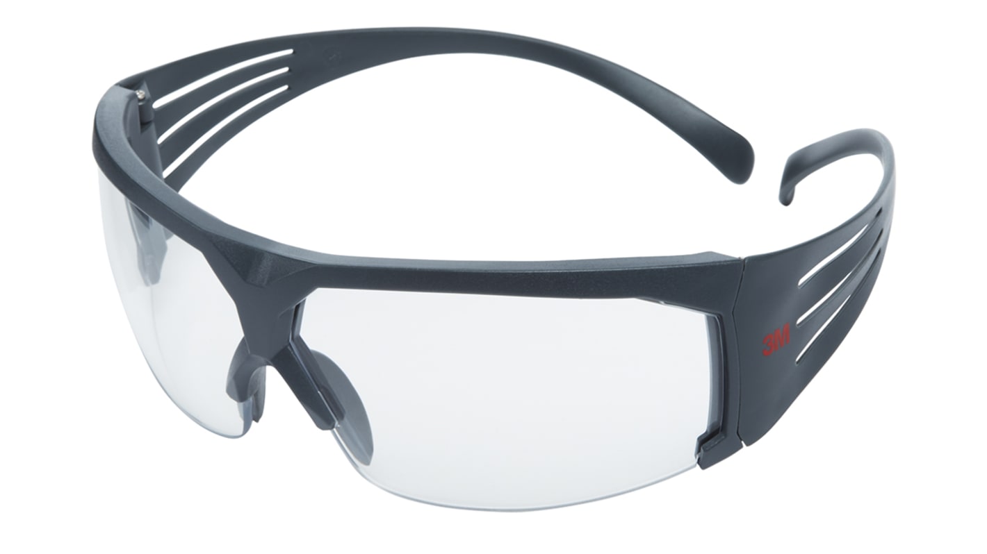 3M SecureFit 600 UV Safety Glasses, Clear PC Lens