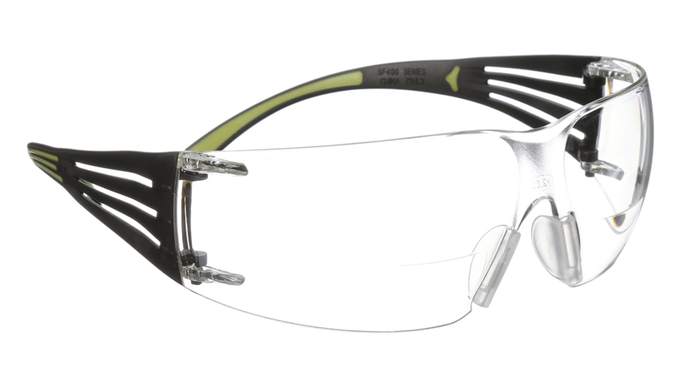 3M SecureFit 400 Reader Anti-Mist UV Safety Glasses, Clear PC Lens
