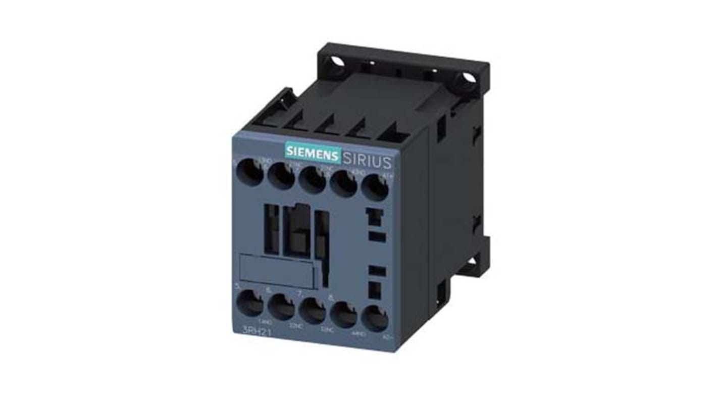 Siemens SIRIUS Innovation 3RH2 Leistungsschütz, 600 VDC, 690 VAC / 10 A 2 Schließer + 2 Öffner 2-Hilfskontakte