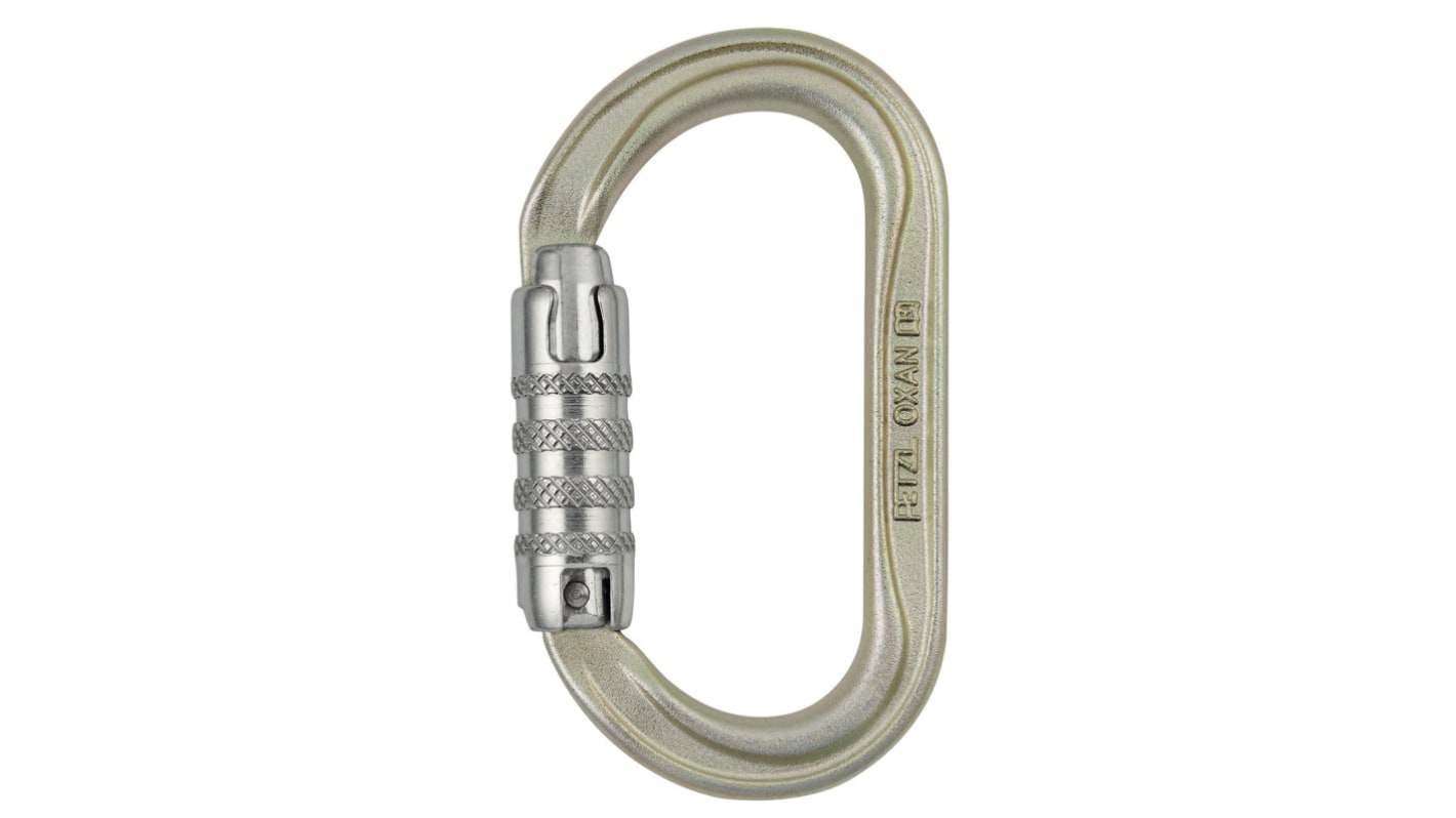 Moschettone Petzl, apertura da 22mm, bloccaggio a Tripla azione, in Acciaio