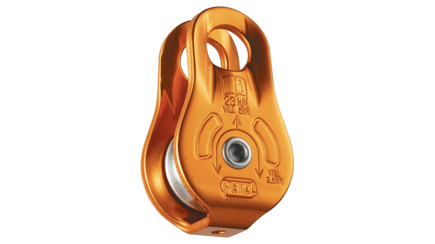 Petzl Rope Pulley, 7mm min rope diameter, 13mm max rope diameter, 5kN max working load