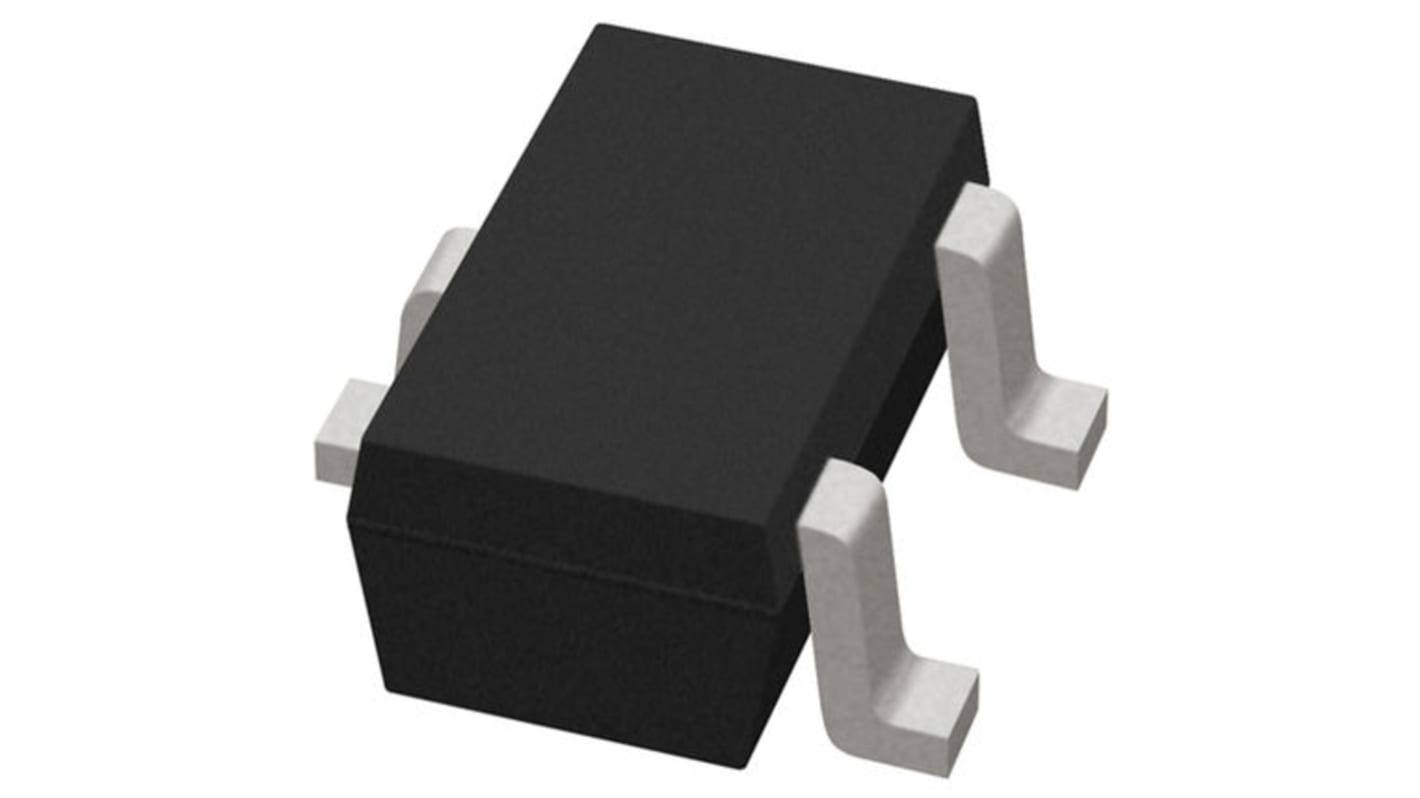 Nexperia N沟道增强型MOS管, Vds=30 V, 350 mA, SOT-323, 贴片安装, 3引脚, NX3008NBKW系列