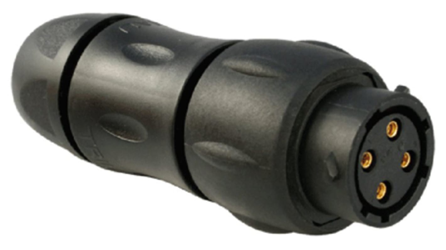 Souriau Sunbank by Eaton Circular Connector, 4 Contacts, Cable Mount, Socket, Female, IP68, IP69K, UTS Series