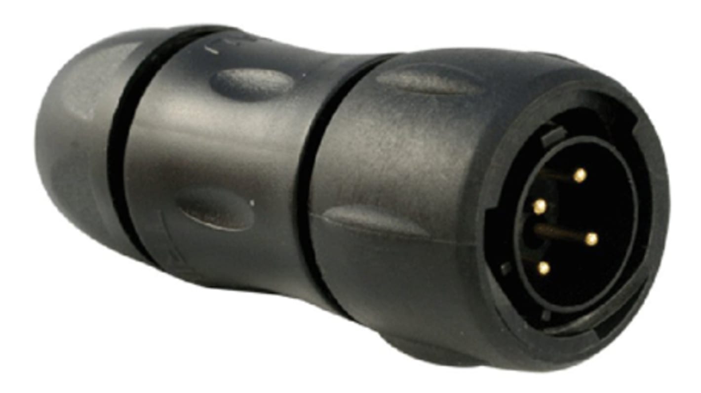 Souriau Sunbank by Eaton Circular Connector, 4 Contacts, Cable Mount, Plug, Male, IP68, IP69K, UTS Series