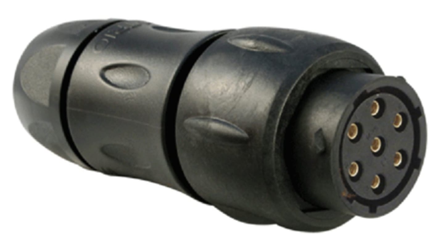 Souriau Sunbank by Eaton Circular Connector, 7 Contacts, Cable Mount, Socket, Female, IP68, IP69K, UTS Series
