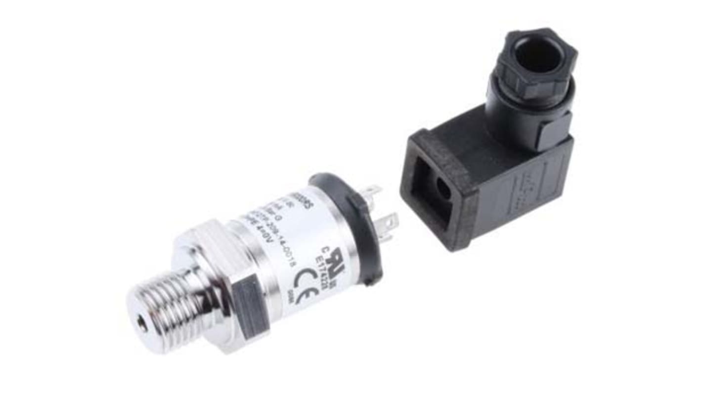 Gems Sensors 3100 Series Pressure Sensor, 0bar Min, 60bar Max, Analogue Output, Relative Reading