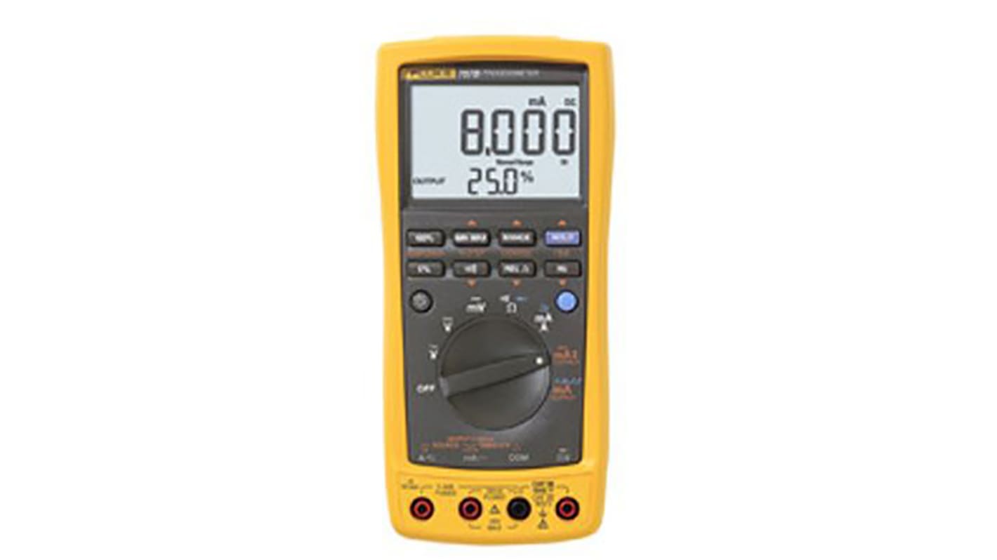 Fluke 787B Handheld Digital Multimeter, True RMS, 1A ac Max, 1A dc Max, 1000V ac Max - RS Calibrated