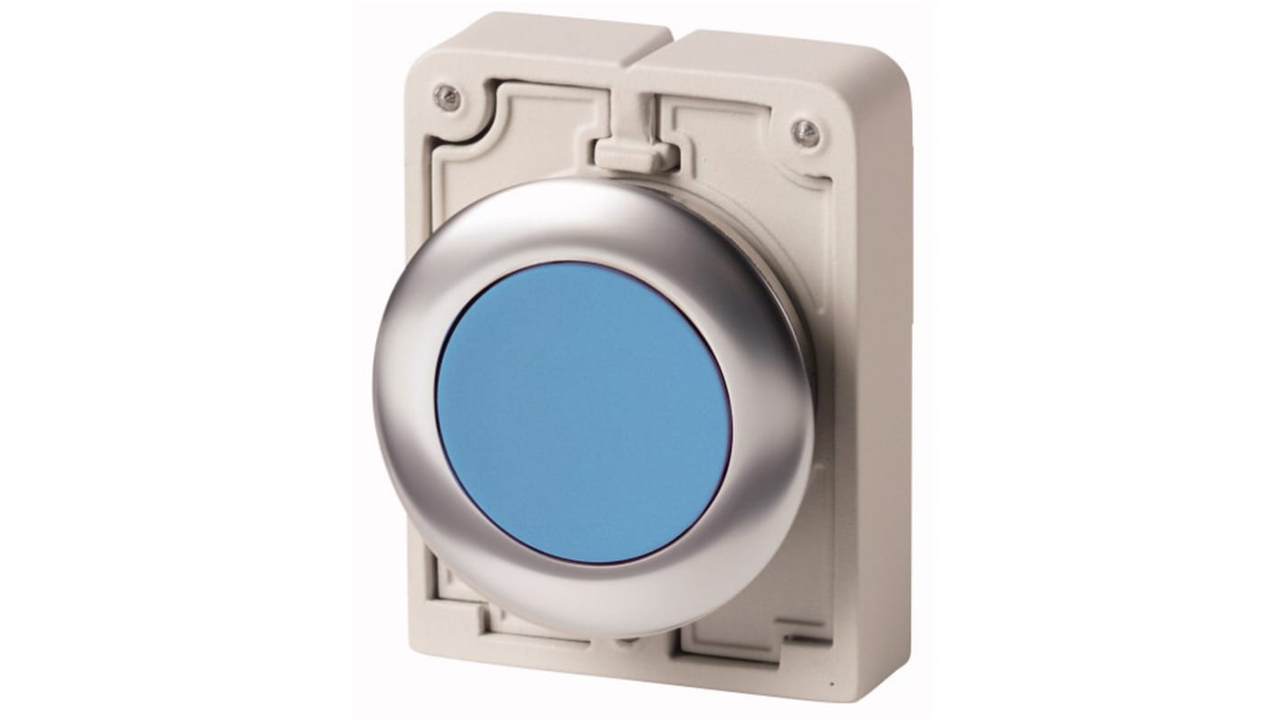 Eaton RMQ Titan M30 Series Blue Momentary Push Button, 30mm Cutout, IP67