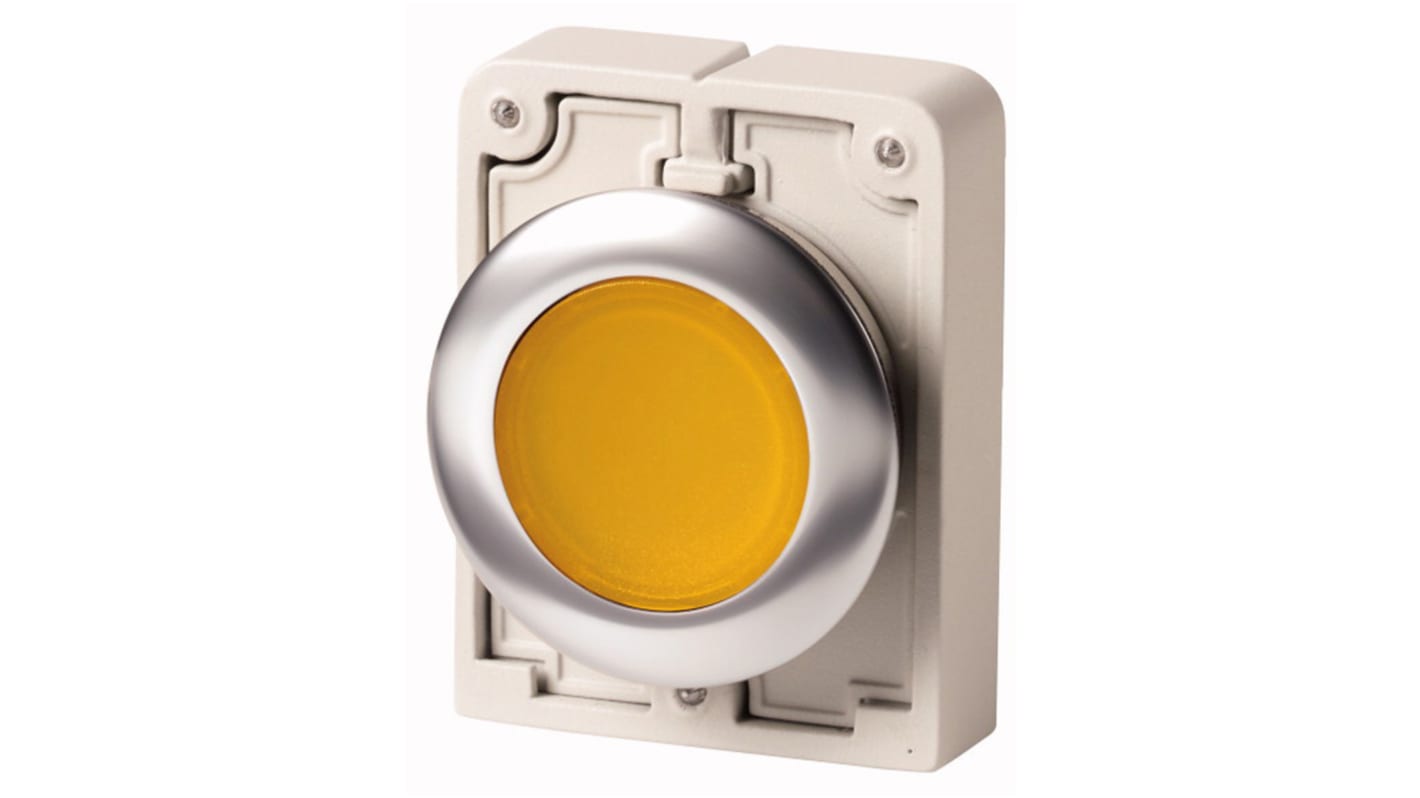 Eaton RMQ Titan M30 Series Yellow Momentary Push Button, 30mm Cutout, IP67