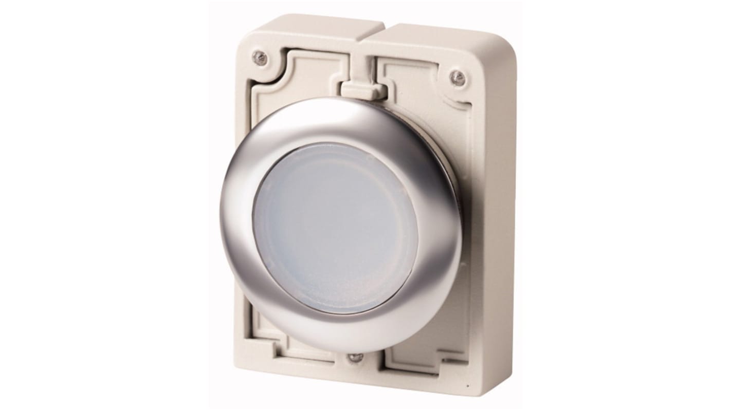 Eaton RMQ Titan M30 Series White Momentary Push Button, 30mm Cutout, IP67