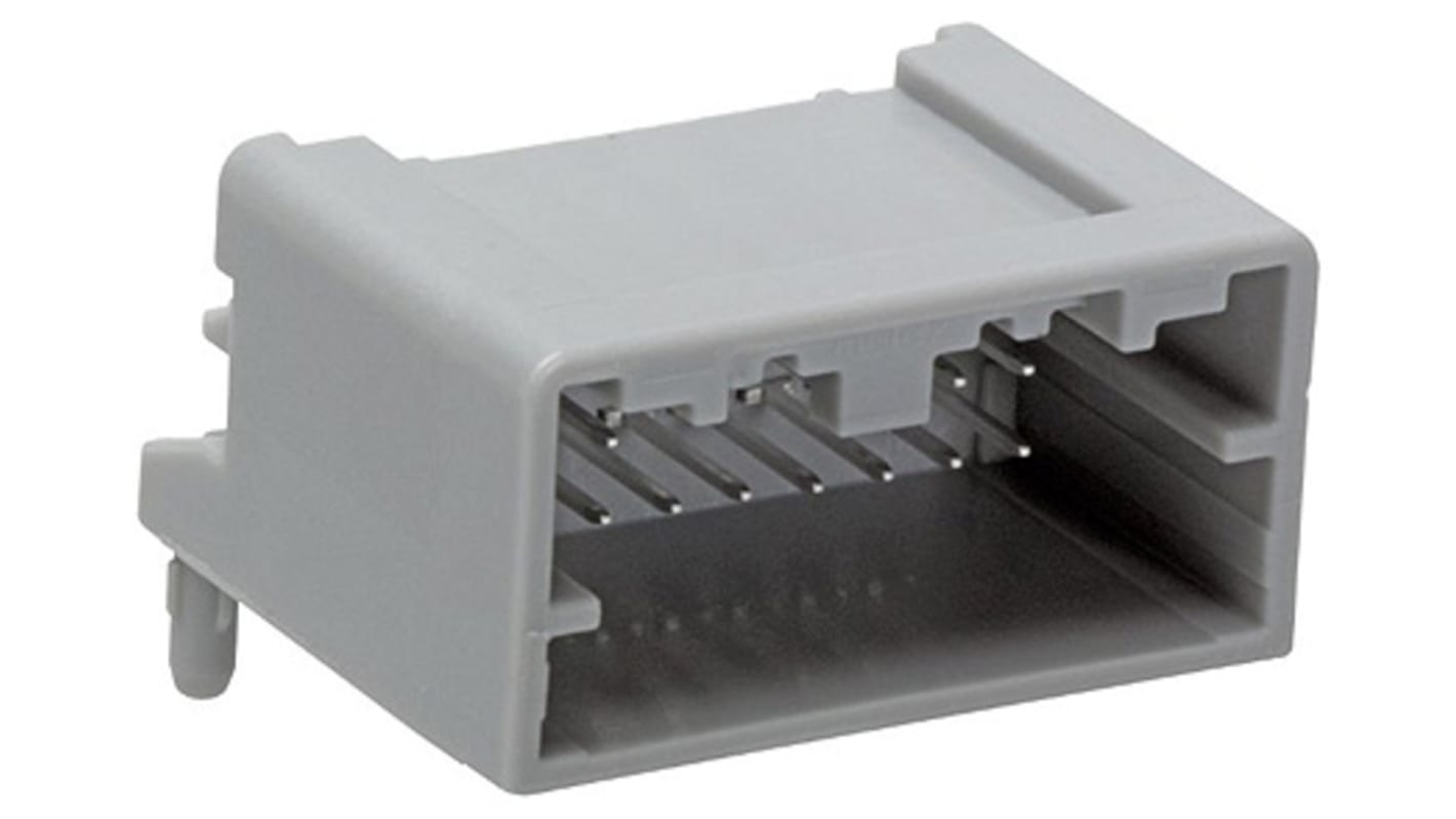 Conector de automoción Molex Mini50 34826 Macho de 16 vías en 2 filas, 4A, terminación: Soldador