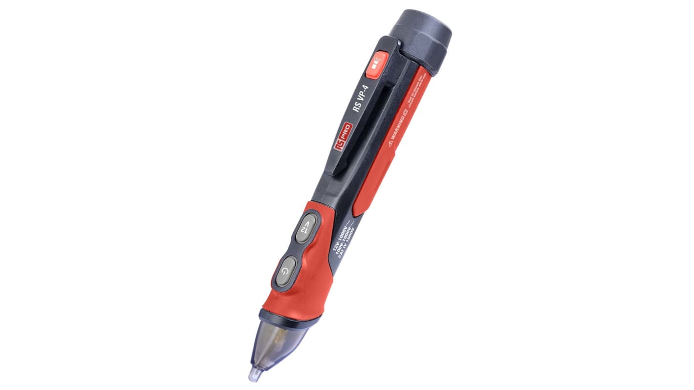 RS PRO RS VP-4 感应电笔, 检测50V 交流至1000V 交流, AAA电池