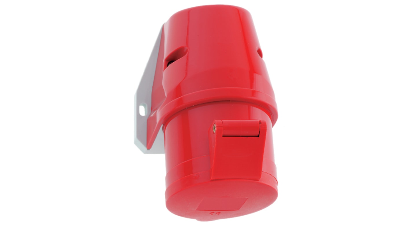 Bals IP44 Red Wall Mount 3P + N + E Industrial Power Socket, Rated At 16A, 415 V