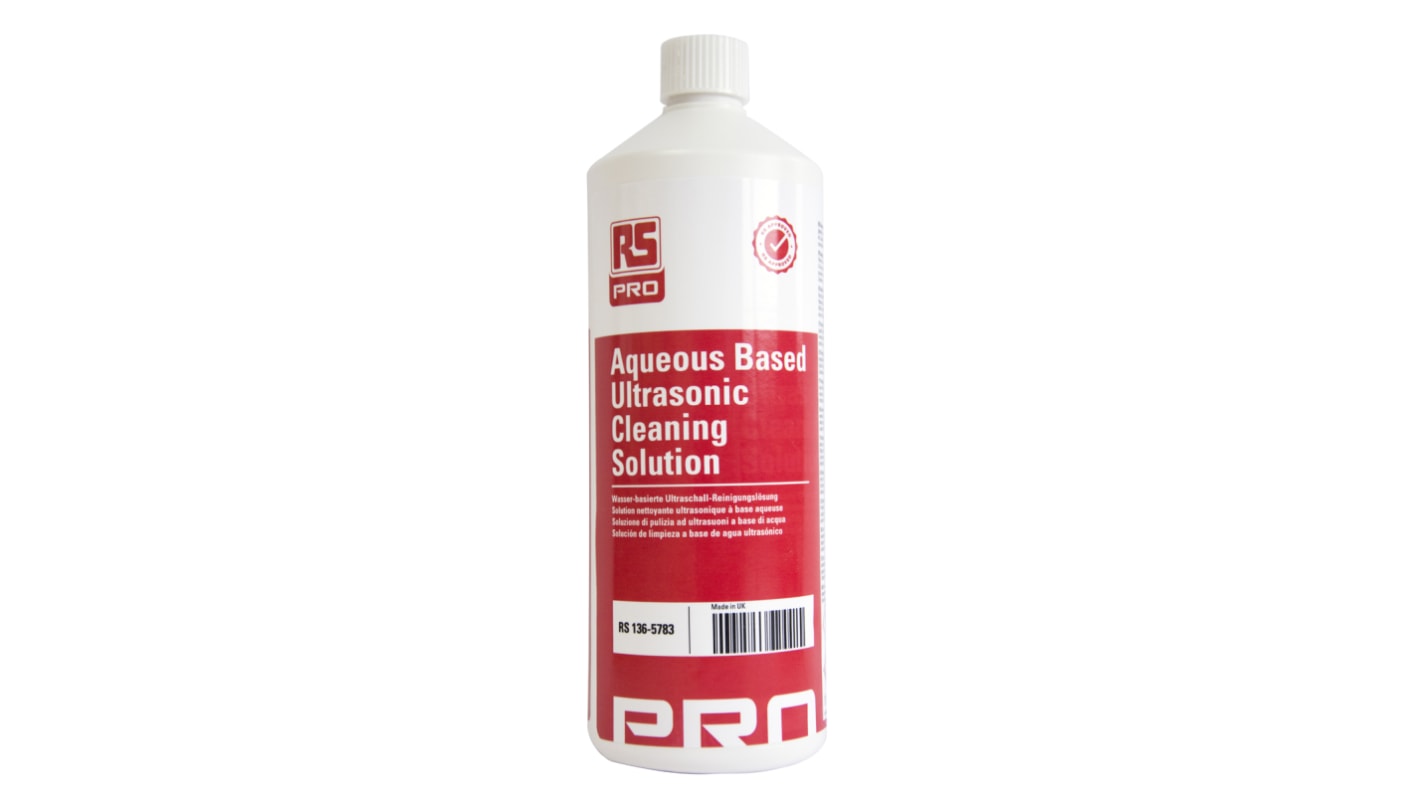 RS PRO 1L Bottle Ultrasonic Cleaning Fluid