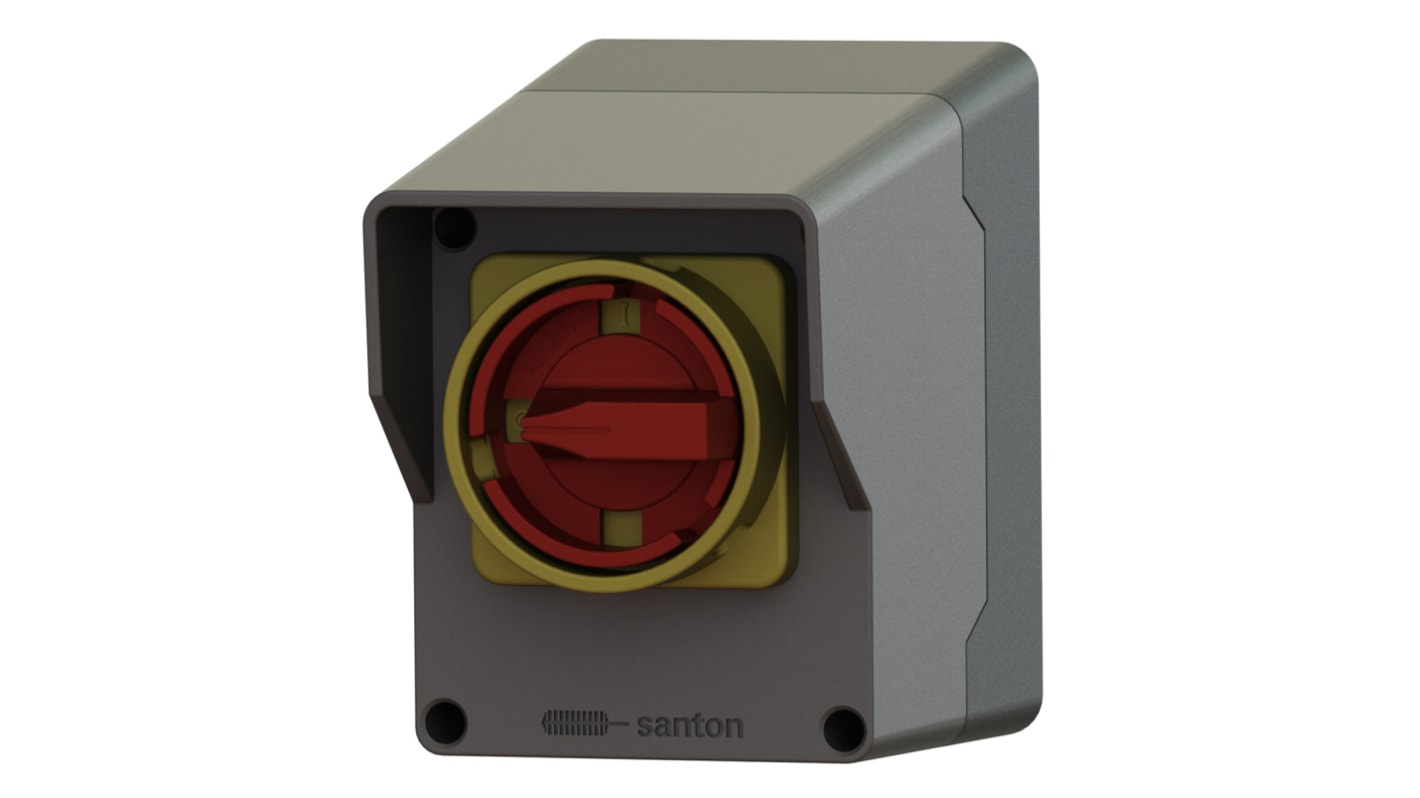 SANTON 3P Pole Wall Mount Isolator Switch - 40A Maximum Current, 15kW Power Rating