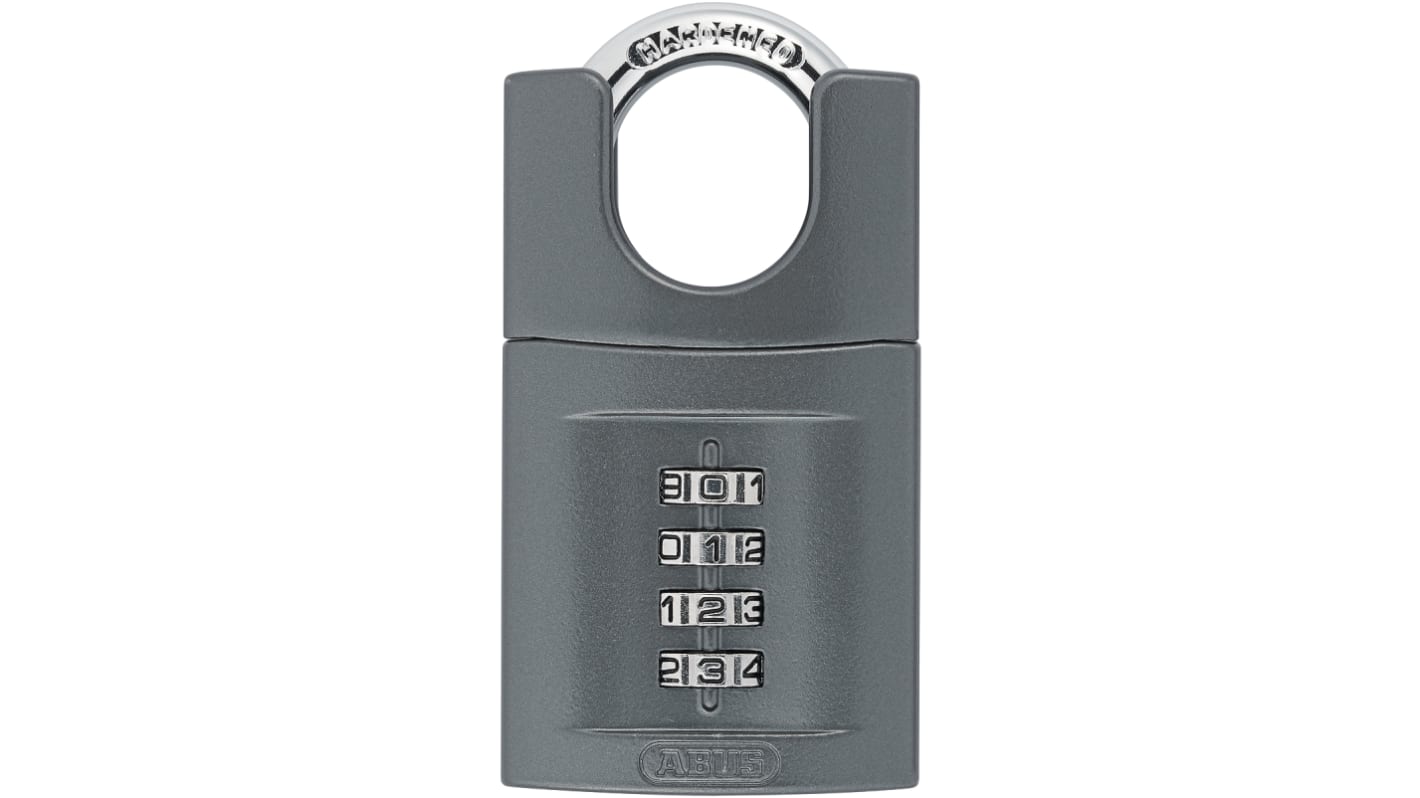 Candado de Zinc de combinación ABUS, Ø de grillete 8mm, color Negro, para Interior, exterior