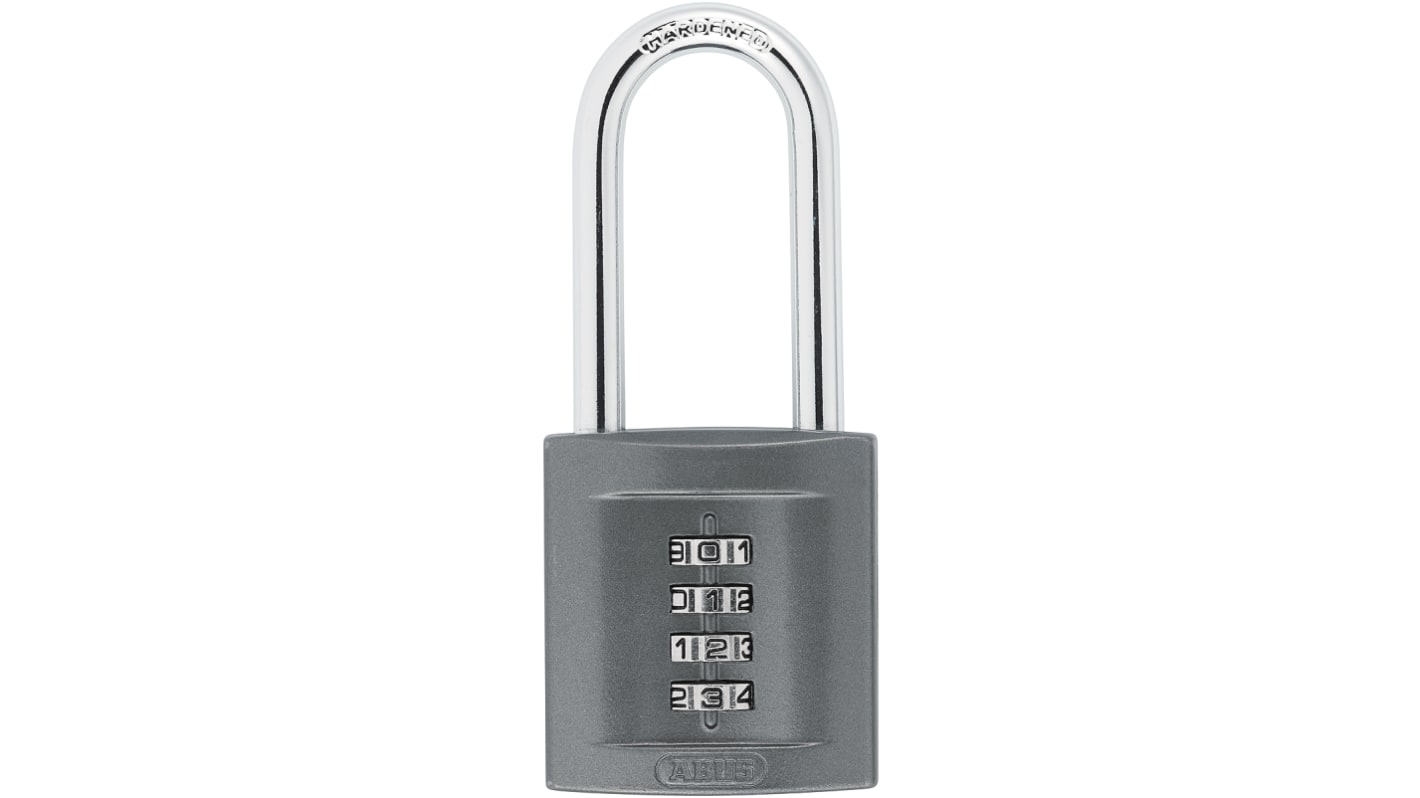 Candado de Zinc de combinación ABUS, Ø de grillete 8mm, color Negro, para Interior, exterior