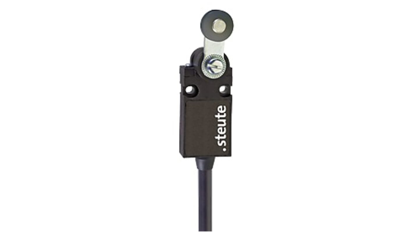 Steute 杠杆式行程开关, 最大直流230V, 最大交流250V, 最大250 V 交流 6 A ， 230 V 直流 250mA, IP65, 电缆接口, 2常闭, Ex 14系列