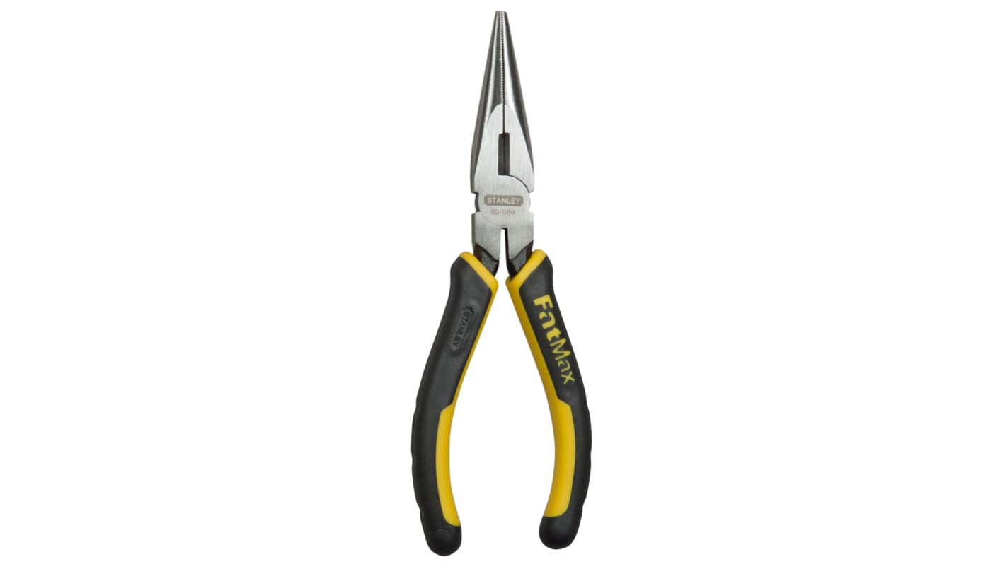 Stanley FatMax Long Nose Pliers, 160 mm Overall, Straight Tip