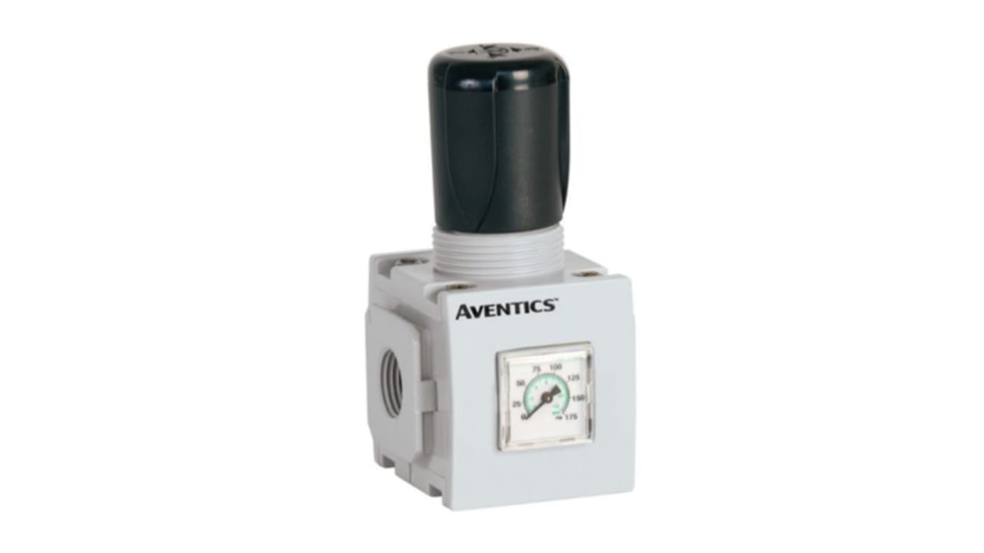 EMERSON ? AVENTICS G 1/4 Pneumatic Regulator - 0.5bar to 10bar, 1/4in, 16bar max. input
