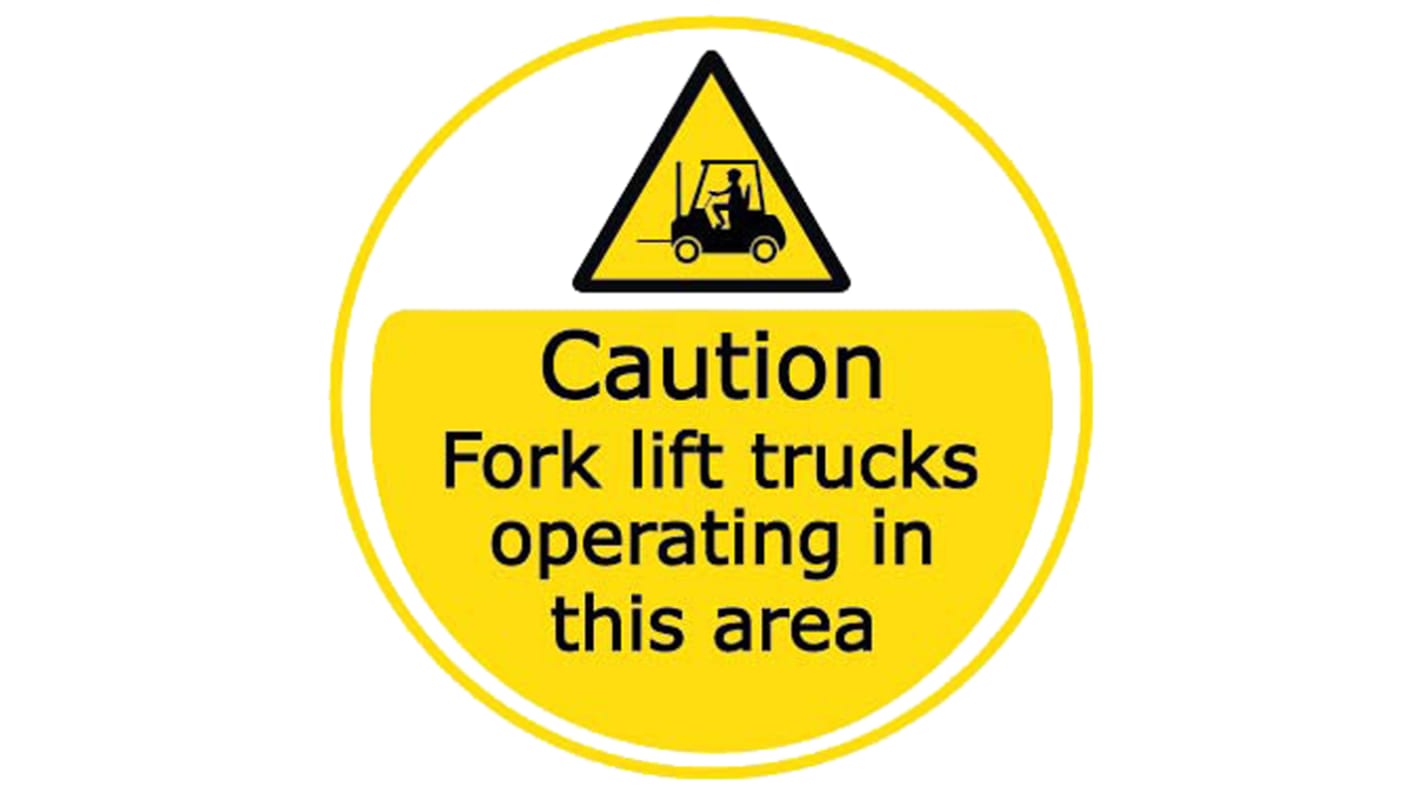 RS PRO General Hazard Hazard & Warning Label (English)