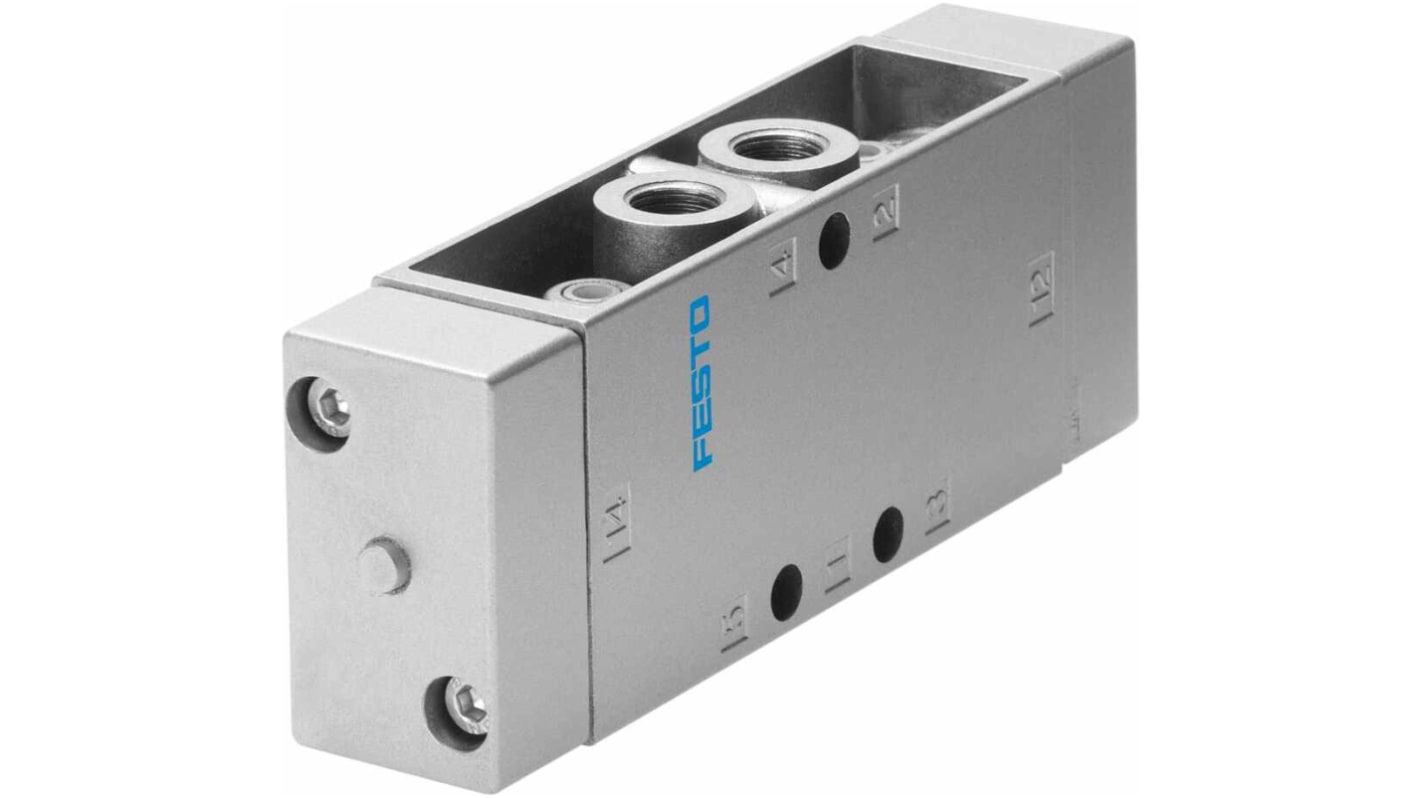 Festo 5/2 Double Solenoid Pneumatic Solenoid Valve - Pneumatic G 1/4 JH Series, 10408