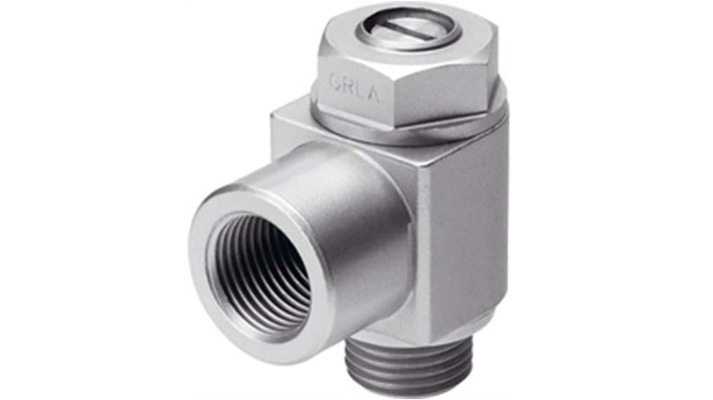 Festo GRLA Series Exhaust Valve, 1/4 in Female Inlet Port x 1/4 in Male Outlet Port, 151172