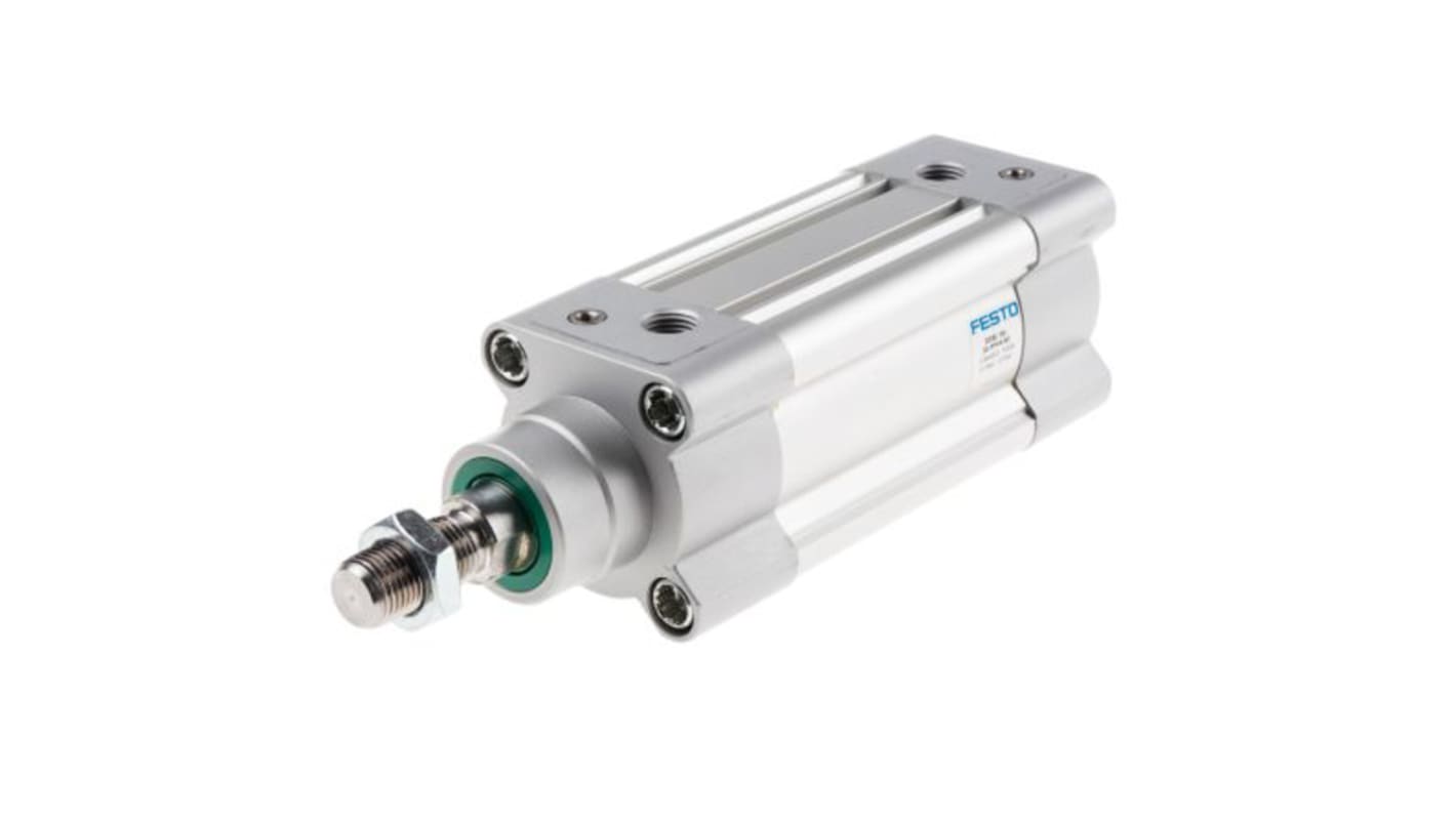 Festo Pneumatic Piston Rod Cylinder - 2102630, 50mm Bore, 60mm Stroke, DSBC Series, Double Acting