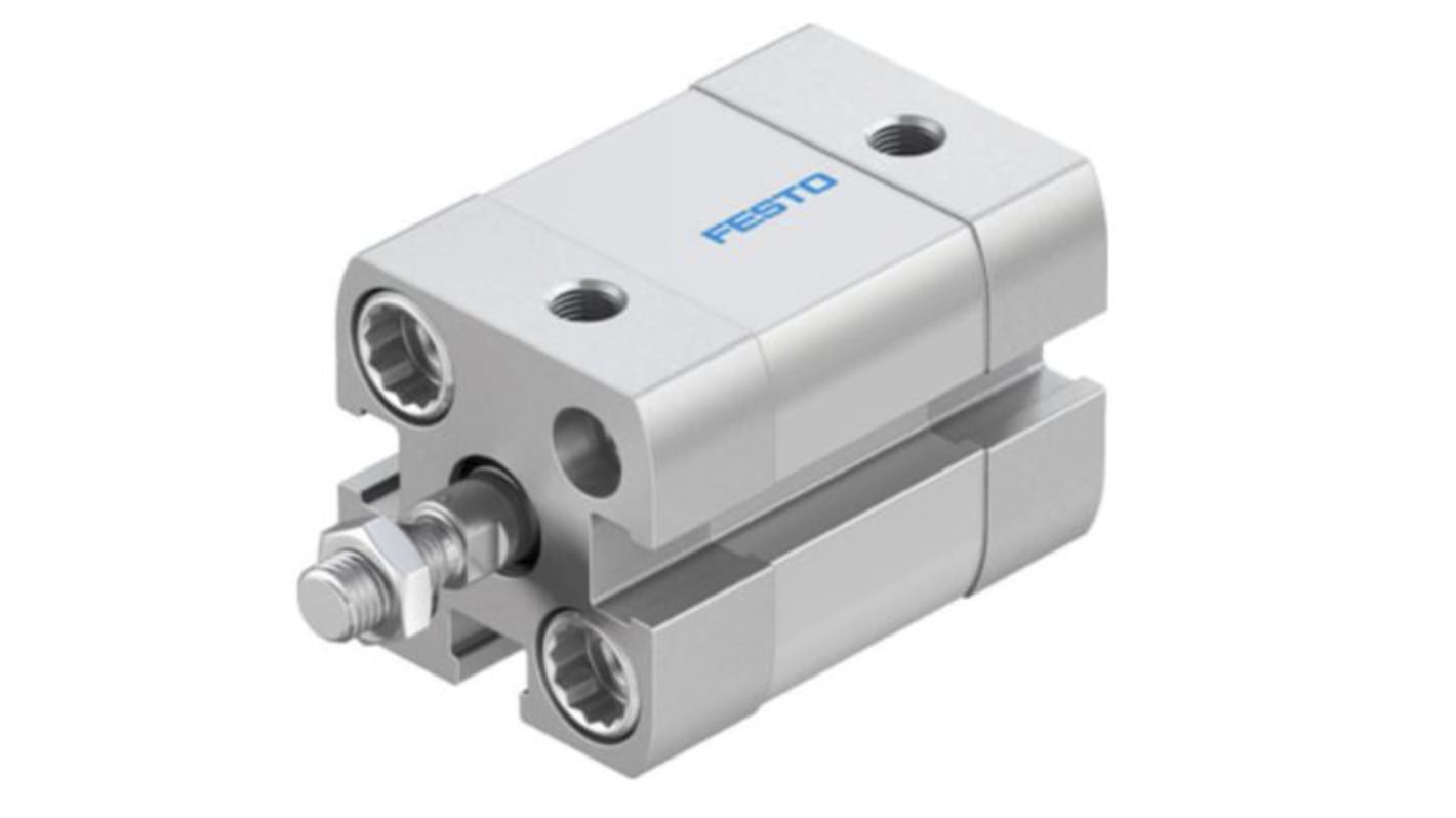 Festo ADN 536253, M5 Pneumatikzylinder doppeltwirkend, Bohrung Ø 25mm / Hub 15mm, bis 10 bar