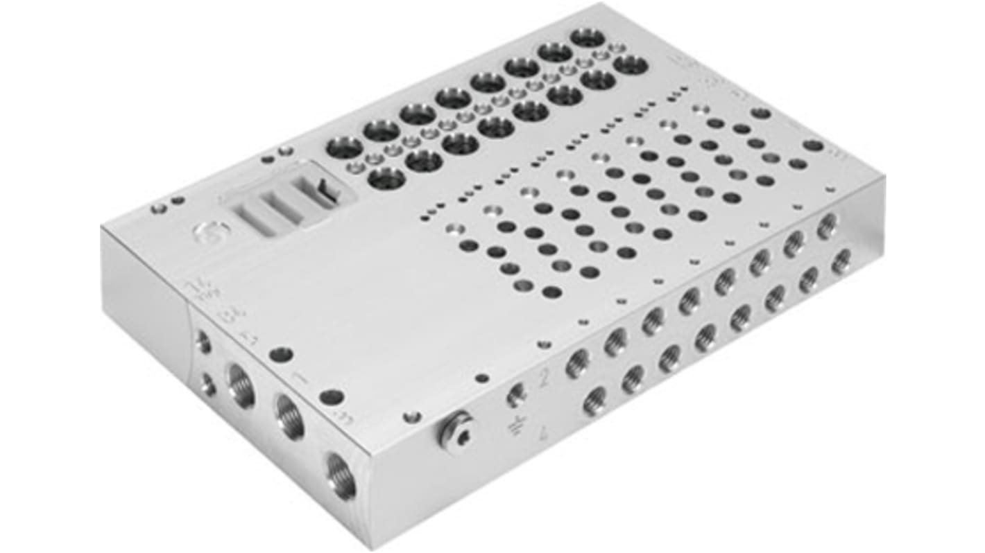 Festo VABM series 4 station G 1/8 Manifold Base for use with VUVG-B Series Sub-Base Valves, 573434