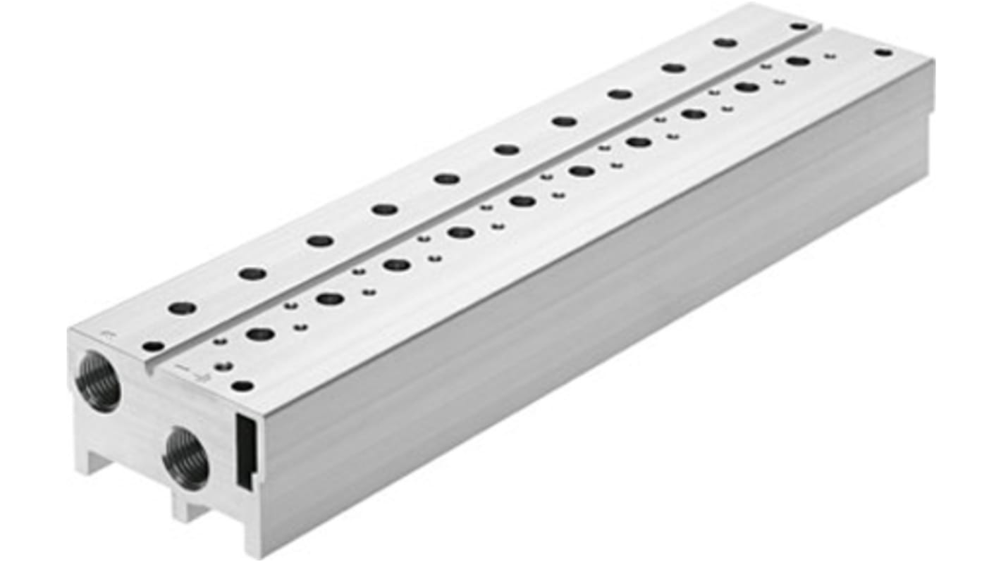 Festo Serie VABM, Aluminium-Legierung Ventil-Verteilerplatte, 4-Stationen, Anschluss G1/4