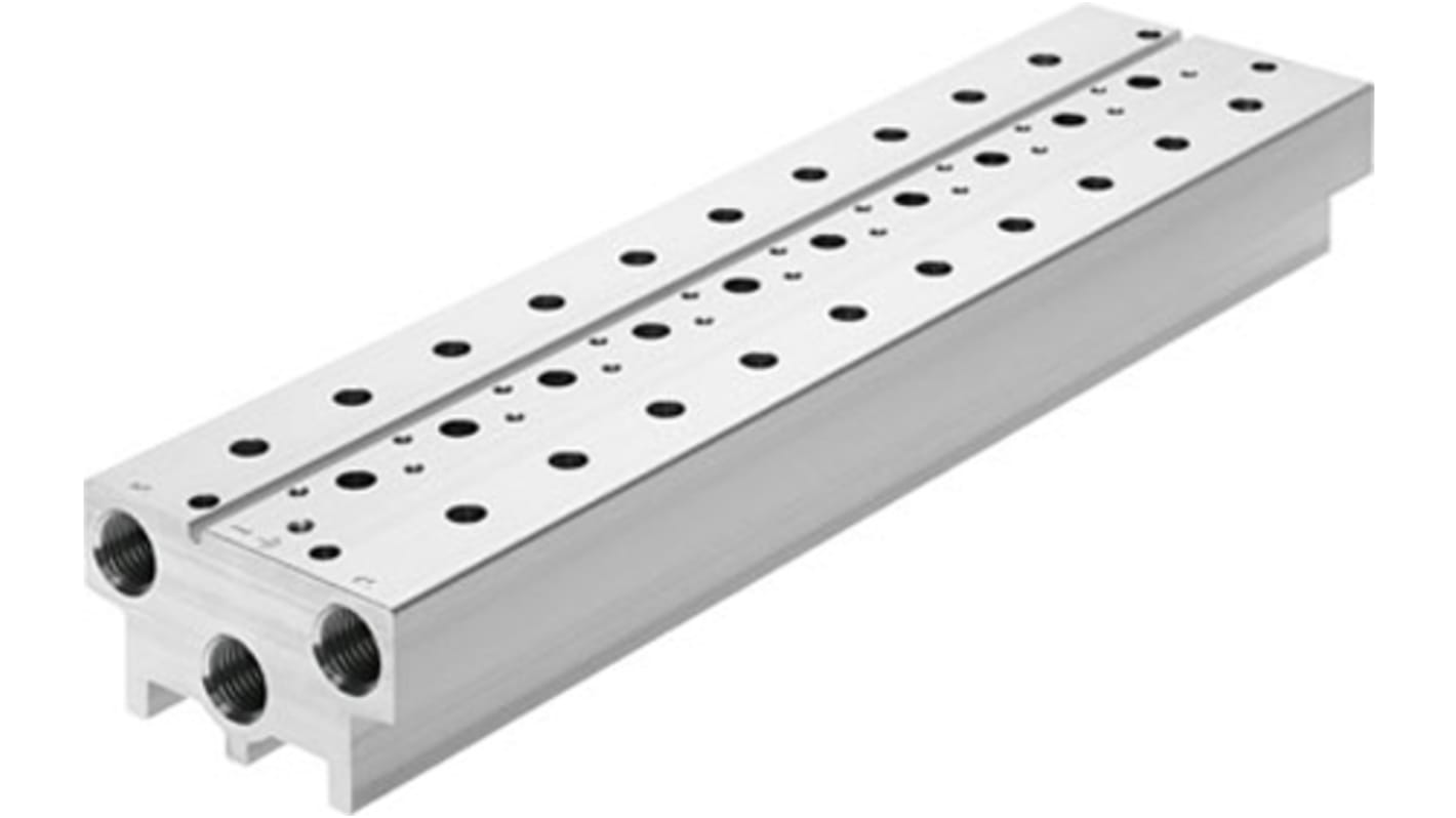 Festo VABM series 10 station G 3/8 Manifold Base for use with 5/2 & 5/3 Way Valves, 8026269