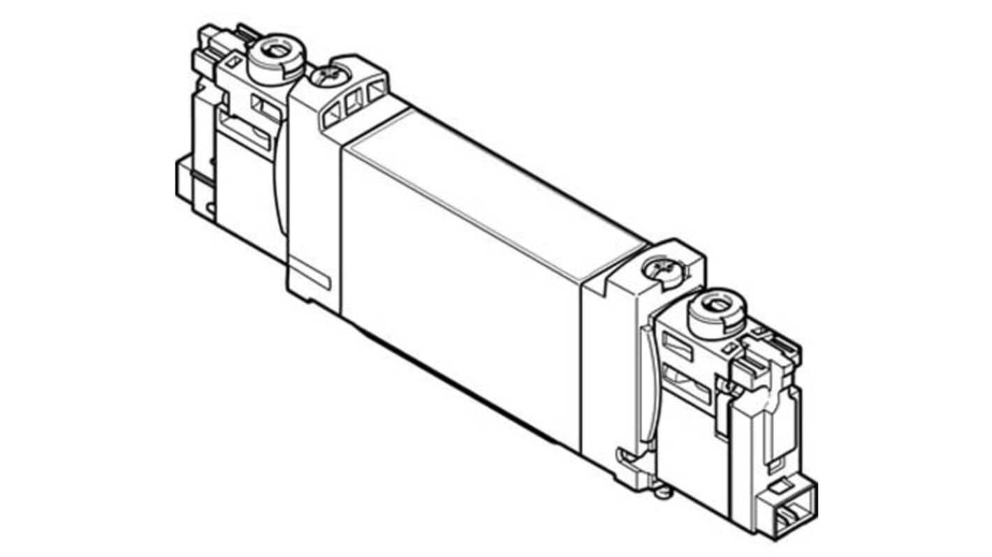 Festo 5/2 Pneumatic Solenoid Valve - Electrical VUVG Series 24V dc, 8042572
