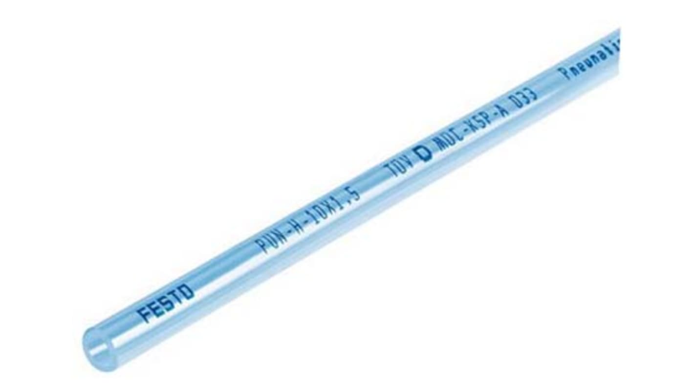 Festo Compressed Air Pipe Blue Polyurethane 10mm x 50m PUN-H-T Series, 8048701