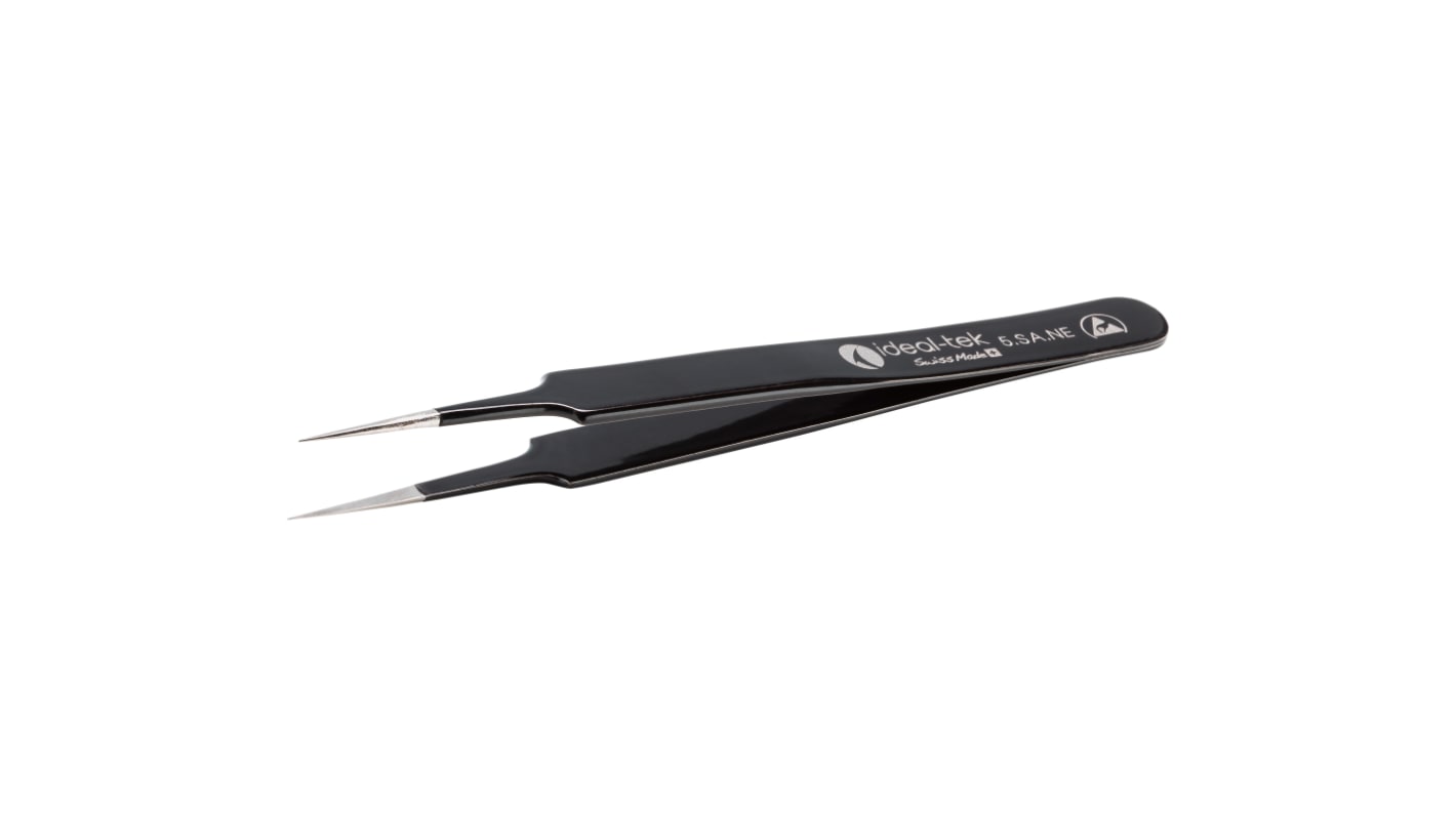 ideal-tek 110 mm, Polyester (Handle), Stainless Steel (Body), ESD Tweezers