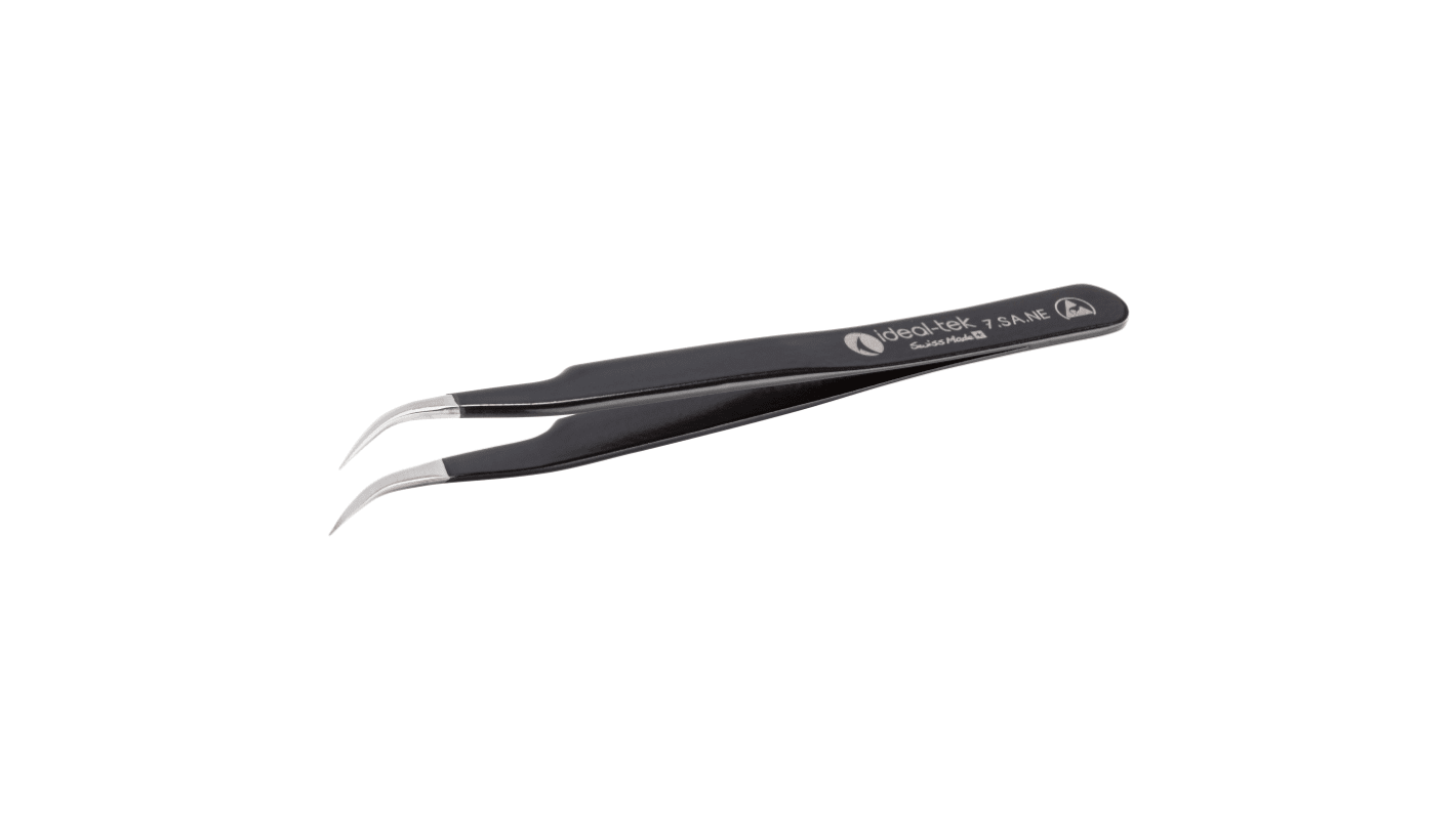 ideal-tek 115 mm, Polyester (Handle), Stainless Steel (Body), ESD Tweezers