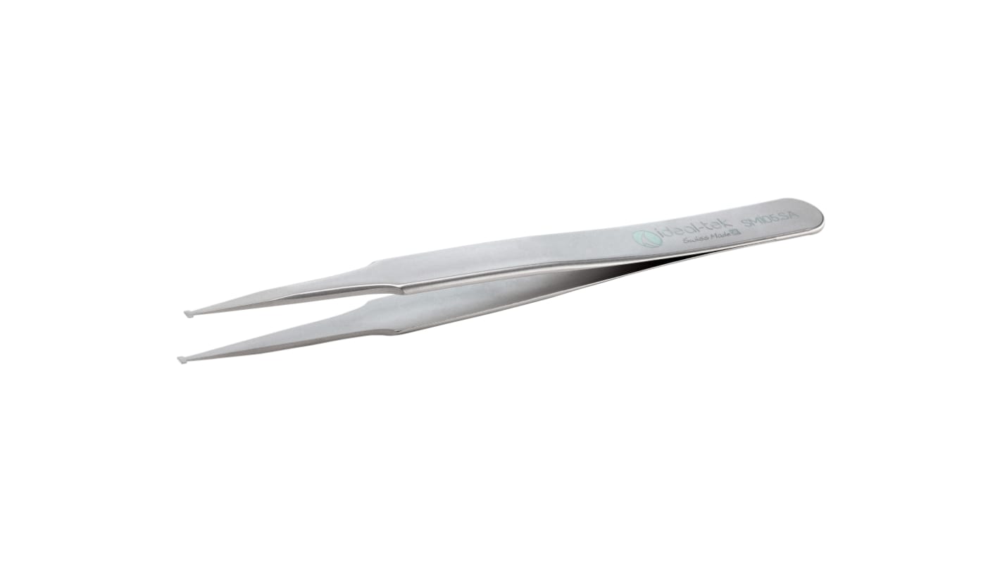 ideal-tek 120 mm, Polyester (Handle), Stainless Steel (Body), Flat, Tweezers