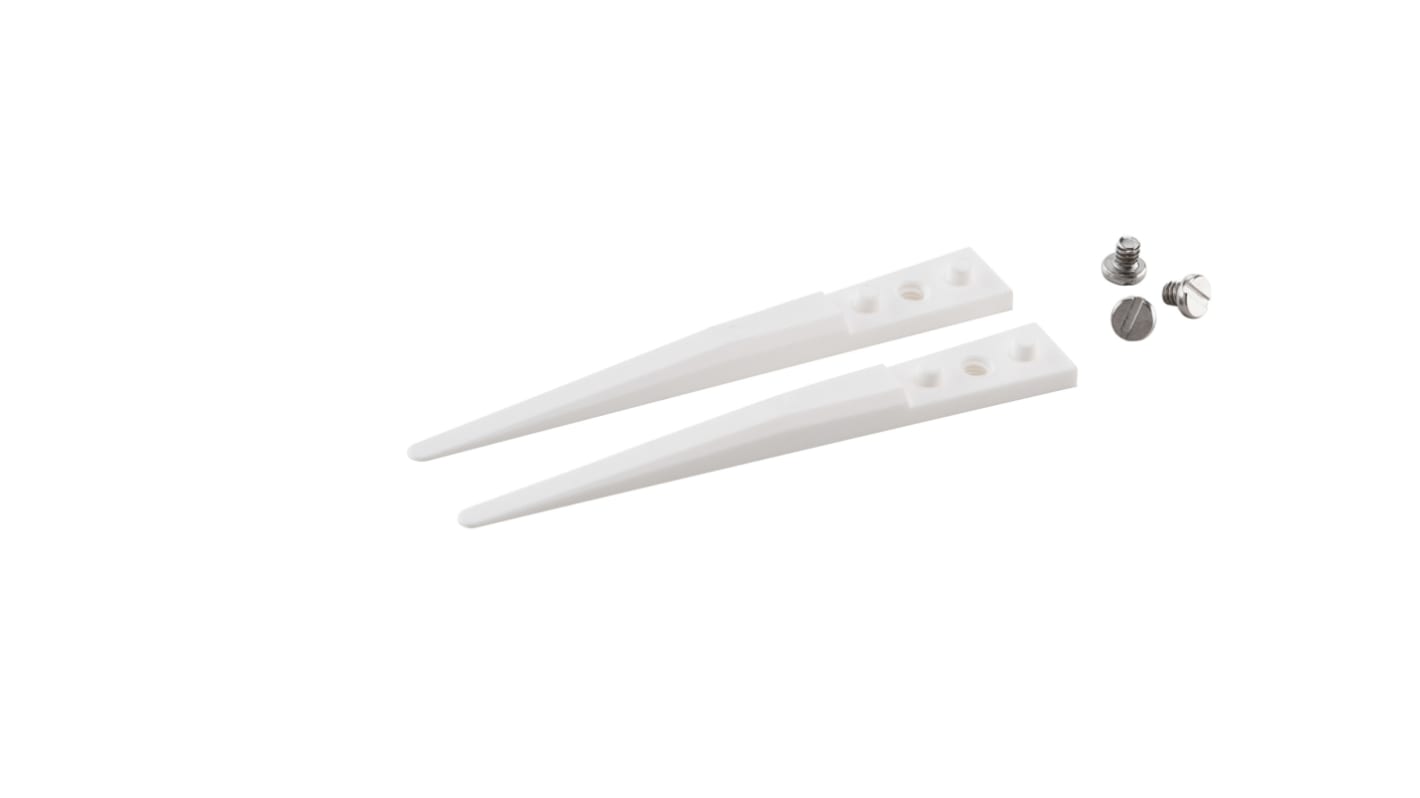 ideal-tek Zirconia Toughened Aluminium, Flat; Rounded, Tweezer Tips