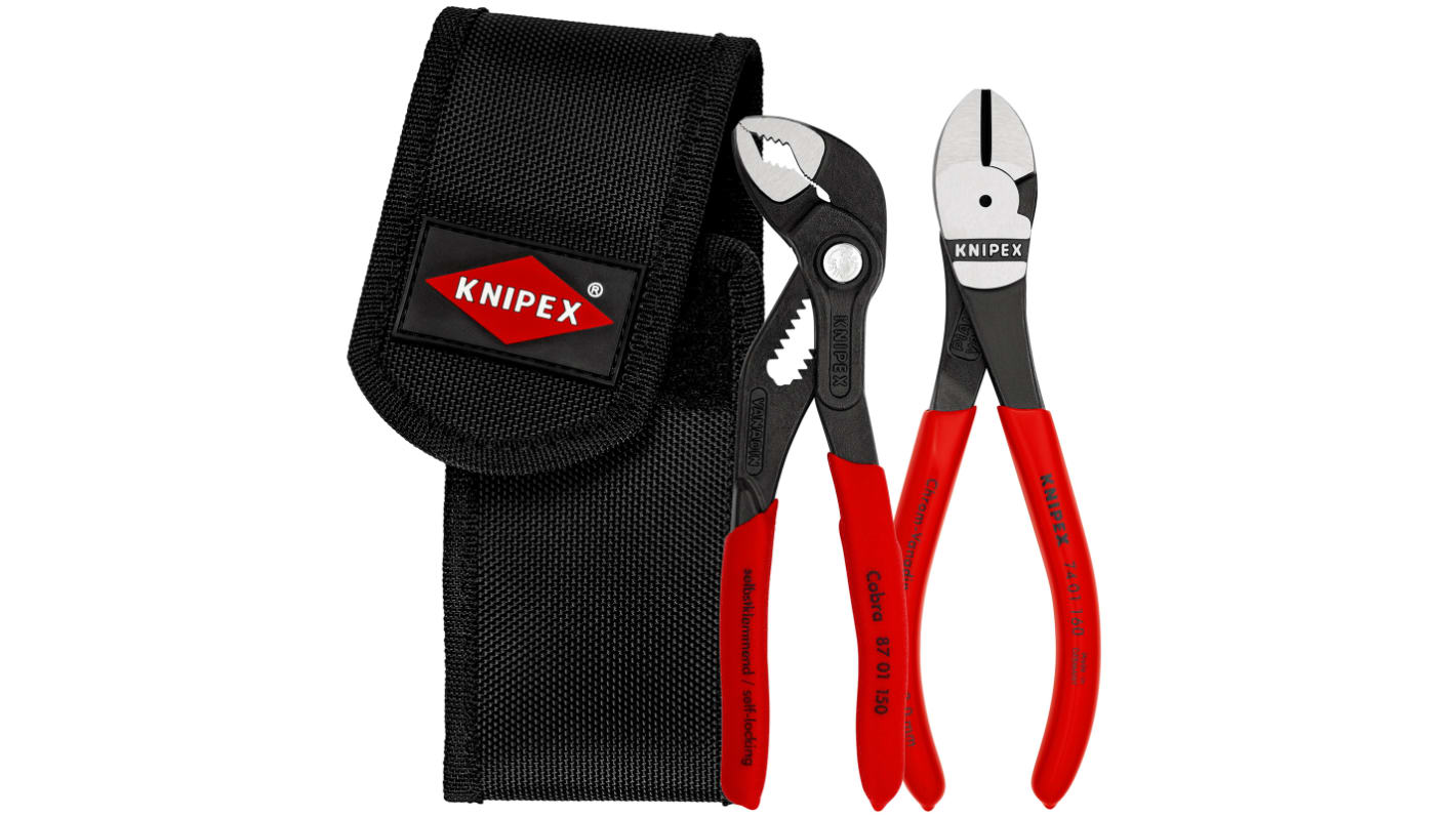 Knipex 2-Piece Plier Set, 185 mm Overall