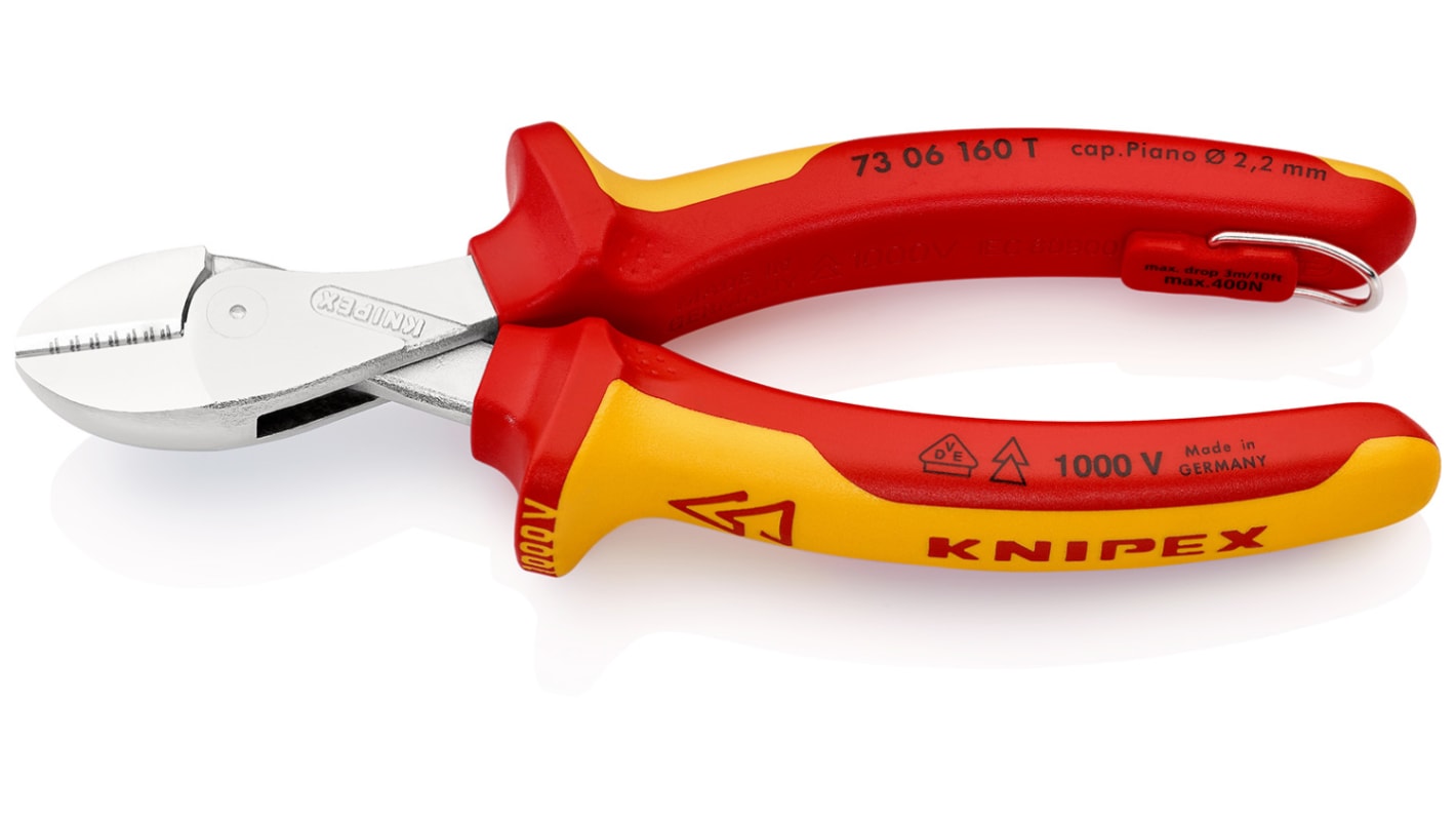Knipex X-Cut® VDE/1000V Insulated High Leverage Diagonal Cutter