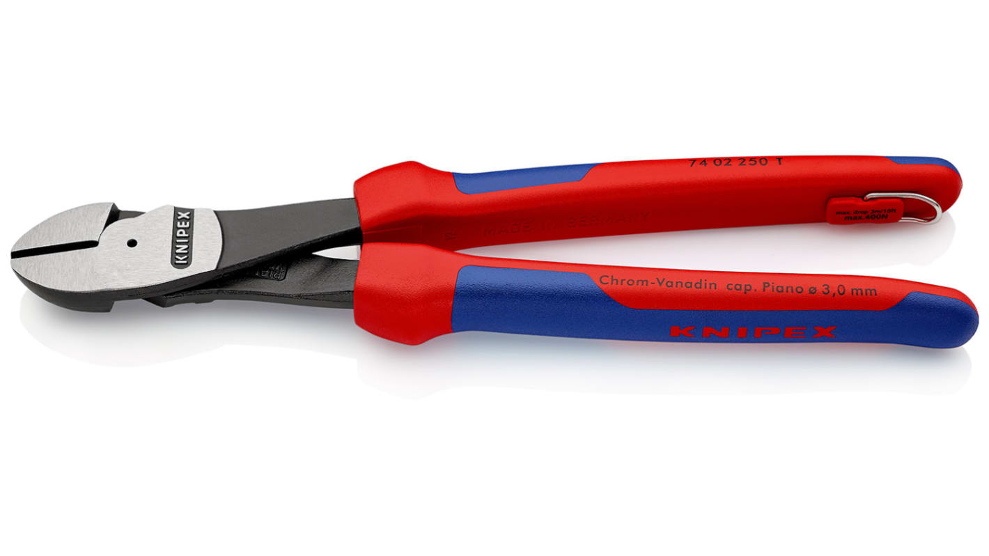 Pince coupante diagonale à effet de levier élevé Knipex, 250 mm, capacité 4.6mm