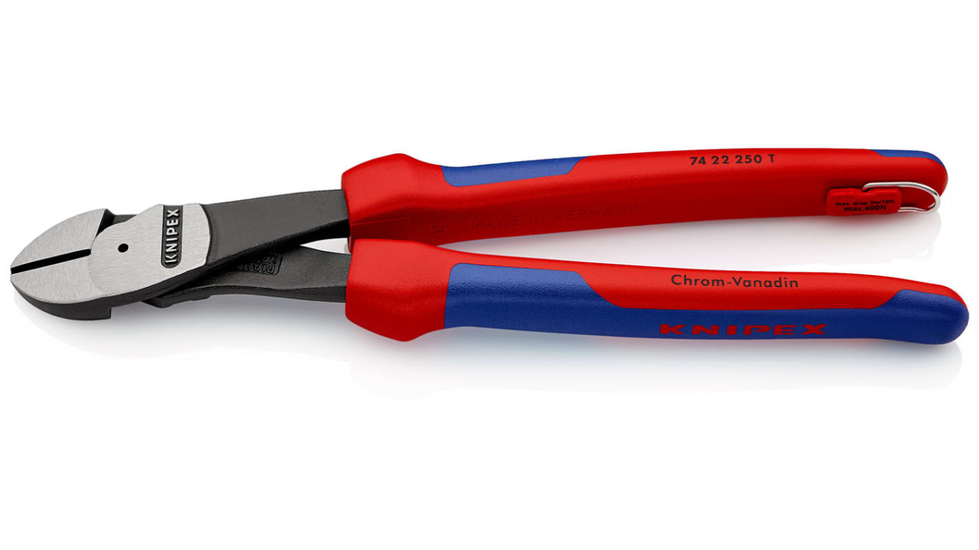 Pince coupante diagonale à effet de levier élevé Knipex, 250 mm, capacité 4.6mm