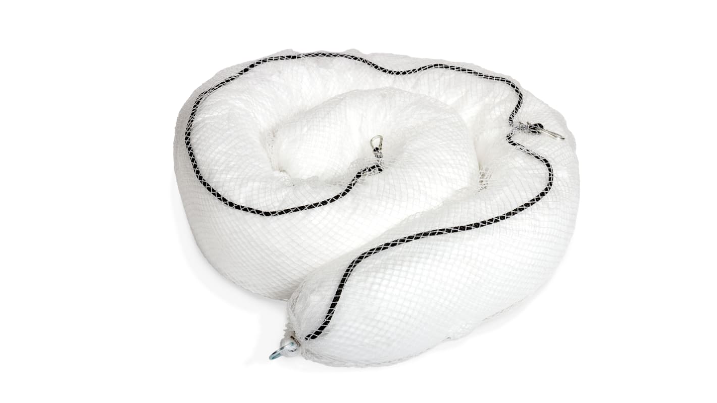 Lubetech Spill Absorbent Boom for Marine Use, 80 L Capacity, 4 per Pack