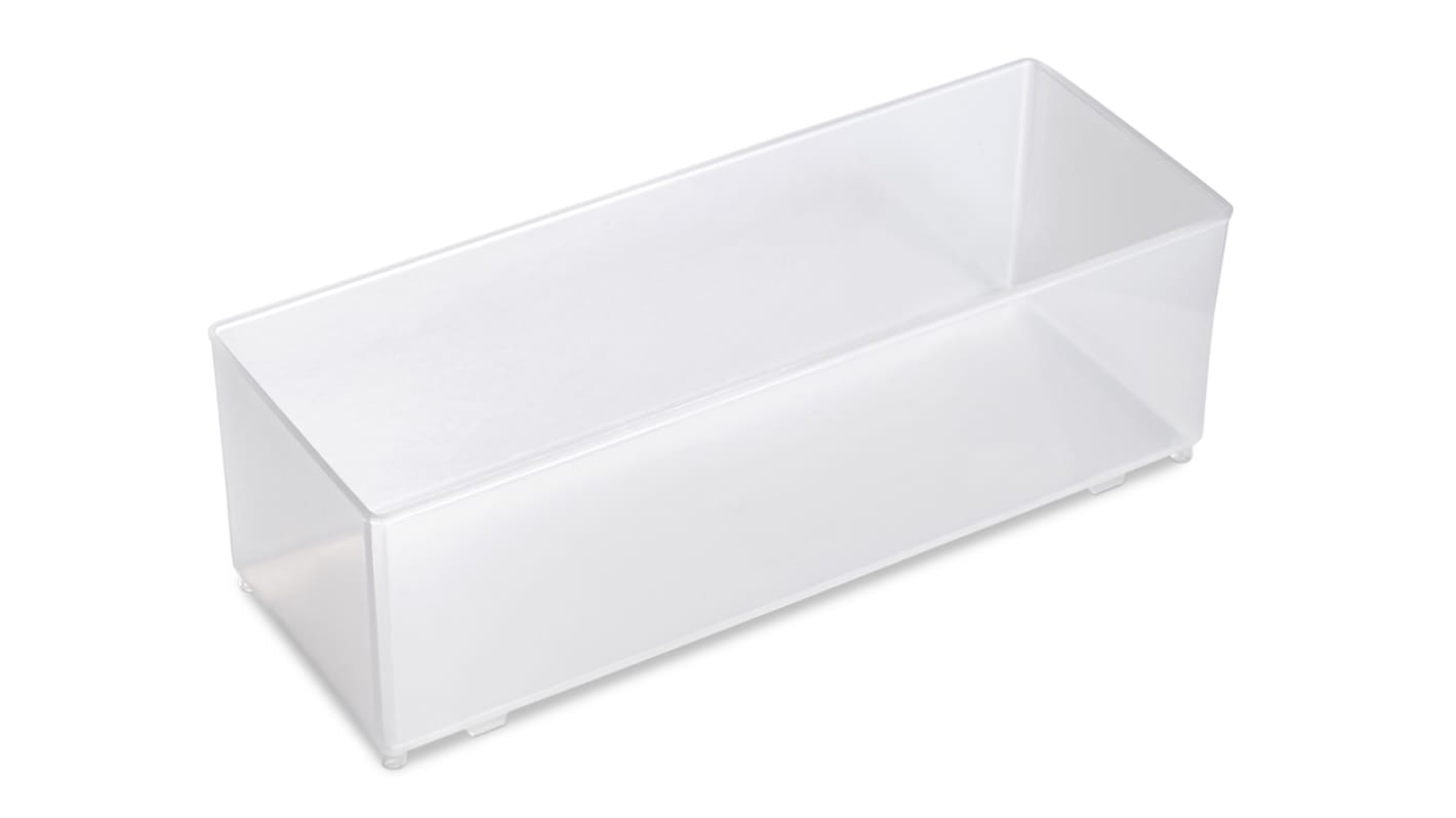 Raaco Transparent Polypropylene Insert, 69mm x 79mm x 218mm