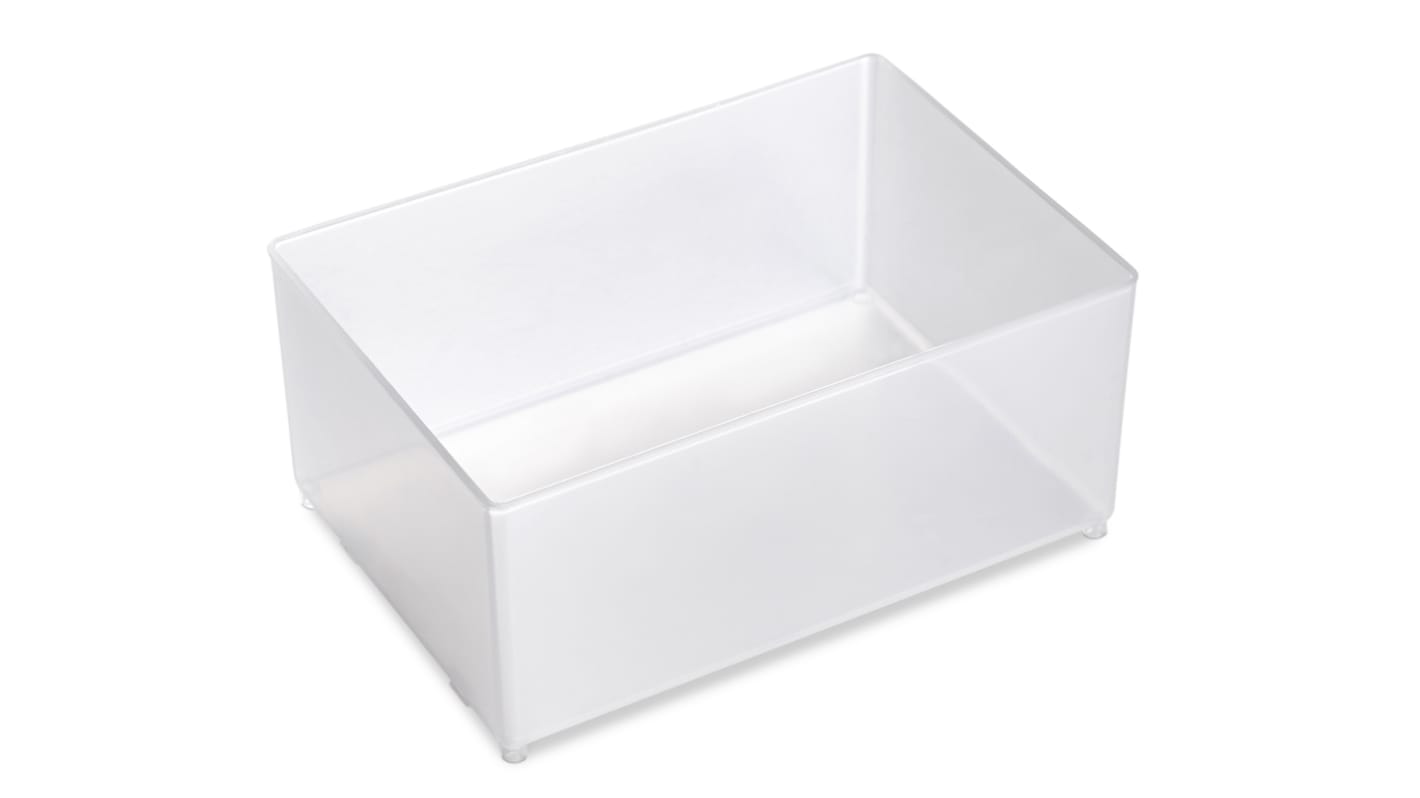 Raaco Transparent Polypropylene Insert, 69mm x 157mm x 109mm