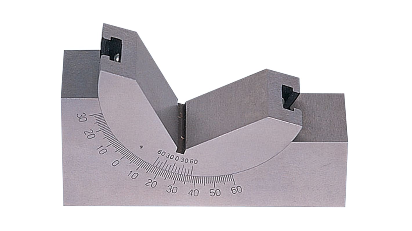 RS PRO Stahl Verstellbare Winkellehre, 102 x 48 x 30mm