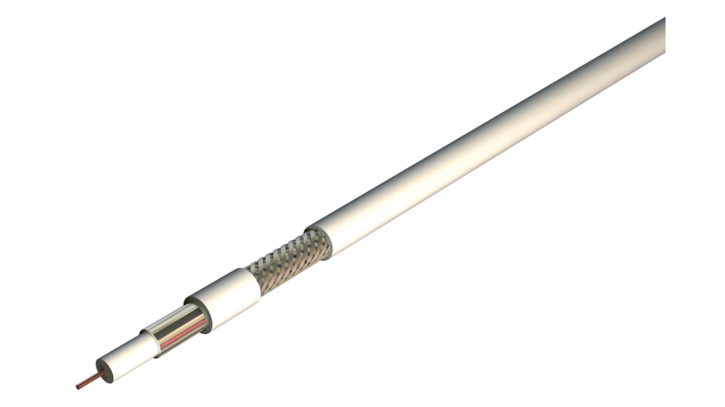 RS PRO, 100m, 17VATCAPH1 Coaxial, Unterminated75 Ω